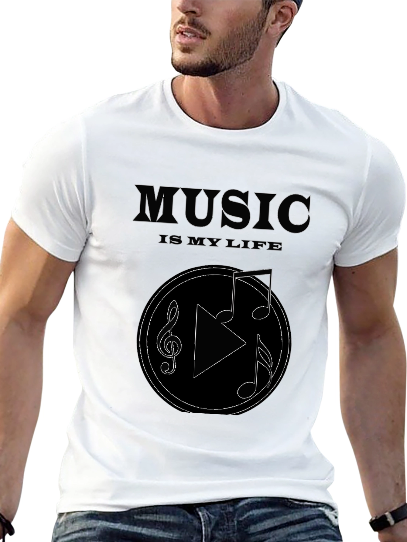 Music Is My Life Graphic T-Shirt