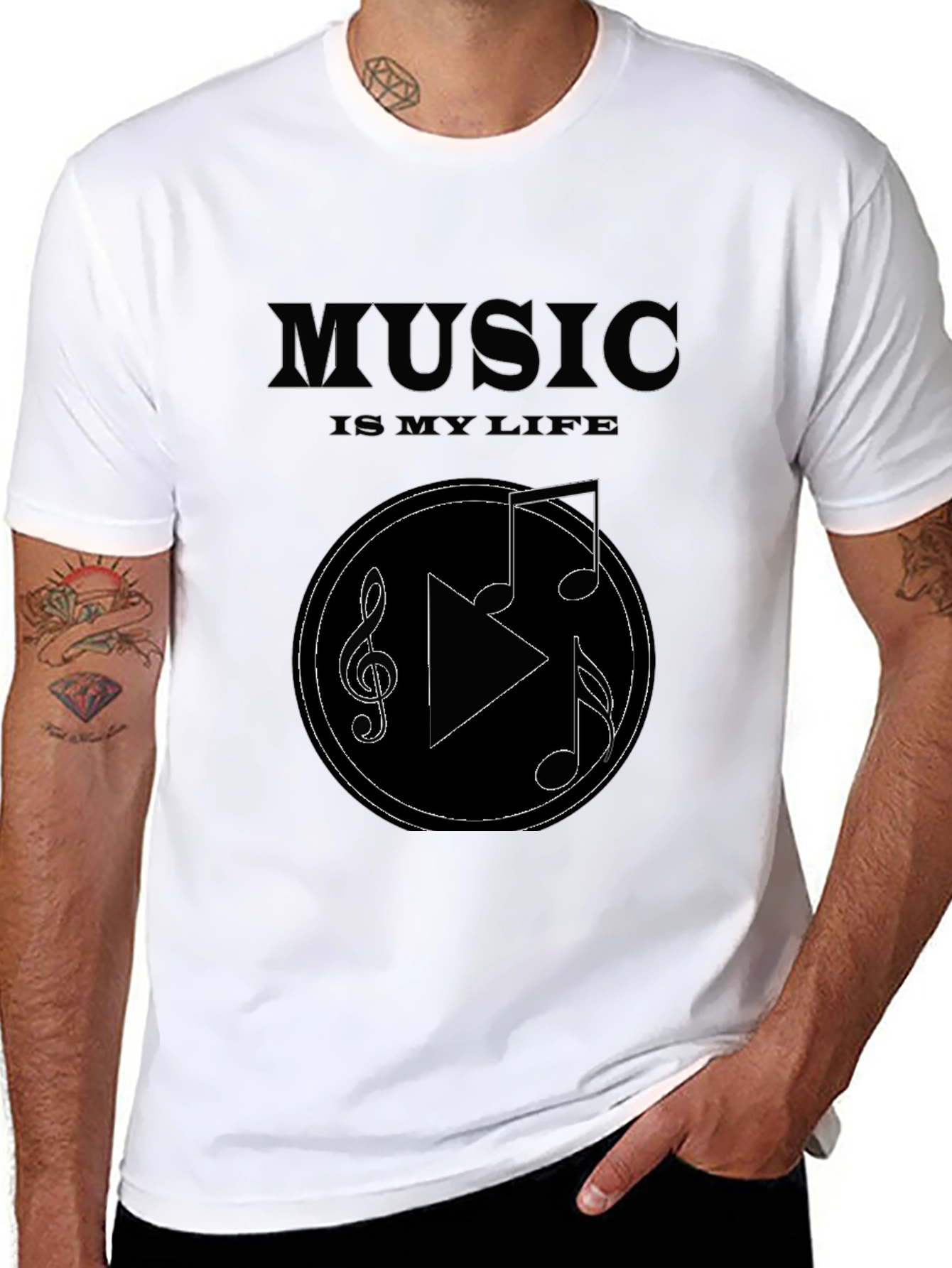 Music Is My Life Graphic T-Shirt