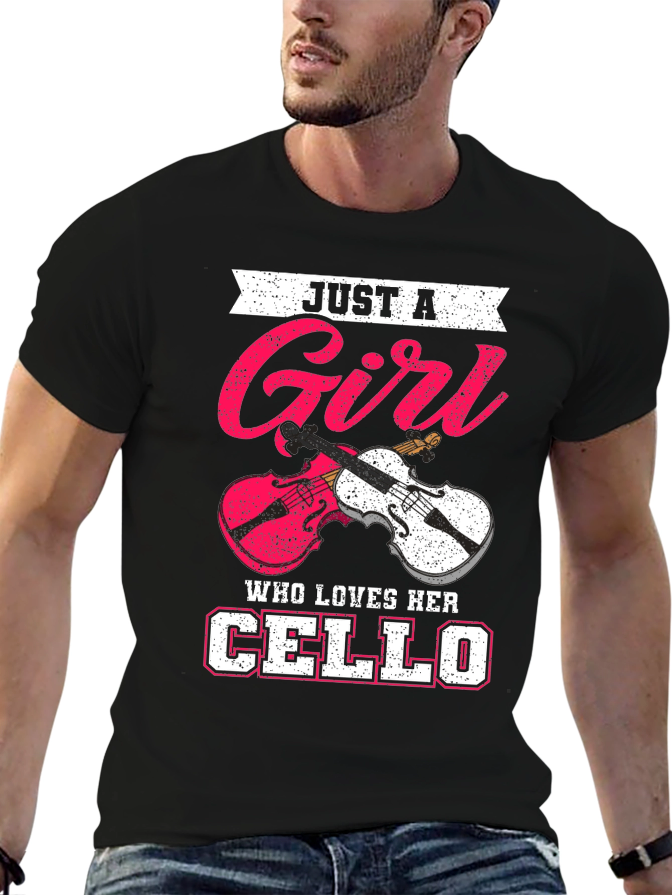 Just a Girl Who Loves Her Cello T-Shirt