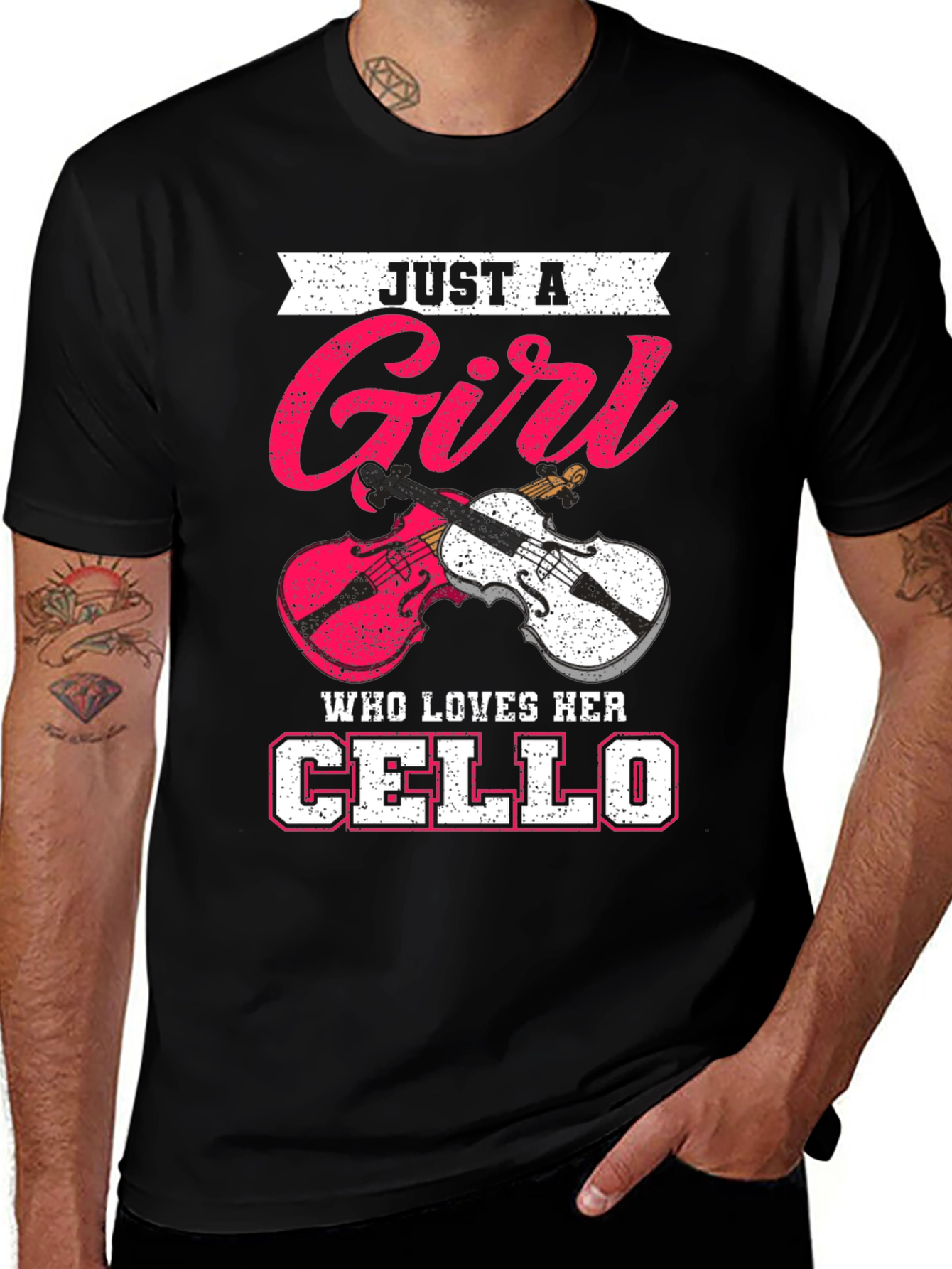Just a Girl Who Loves Her Cello T-Shirt