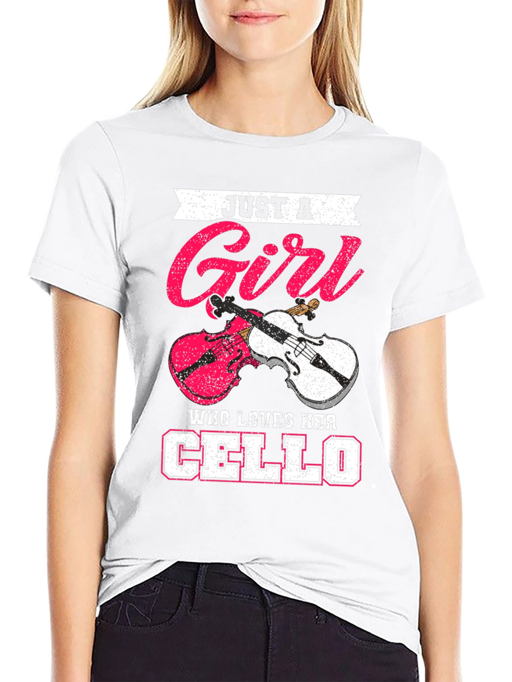 Just a Girl Who Loves Her Cello T-Shirt