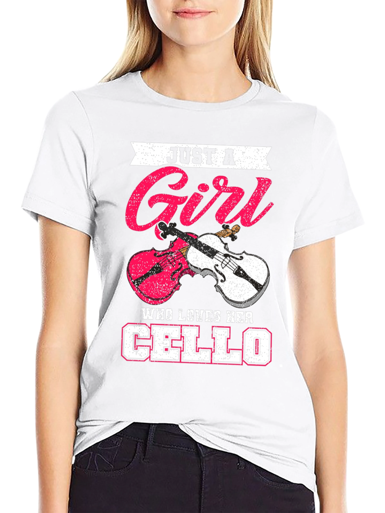 Just a Girl Who Loves Her Cello T-Shirt