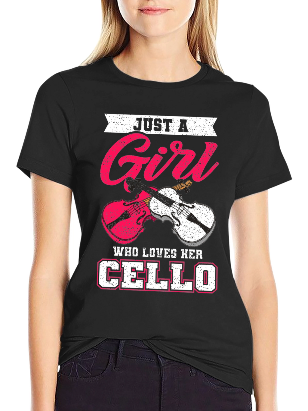 Just a Girl Who Loves Her Cello T-Shirt