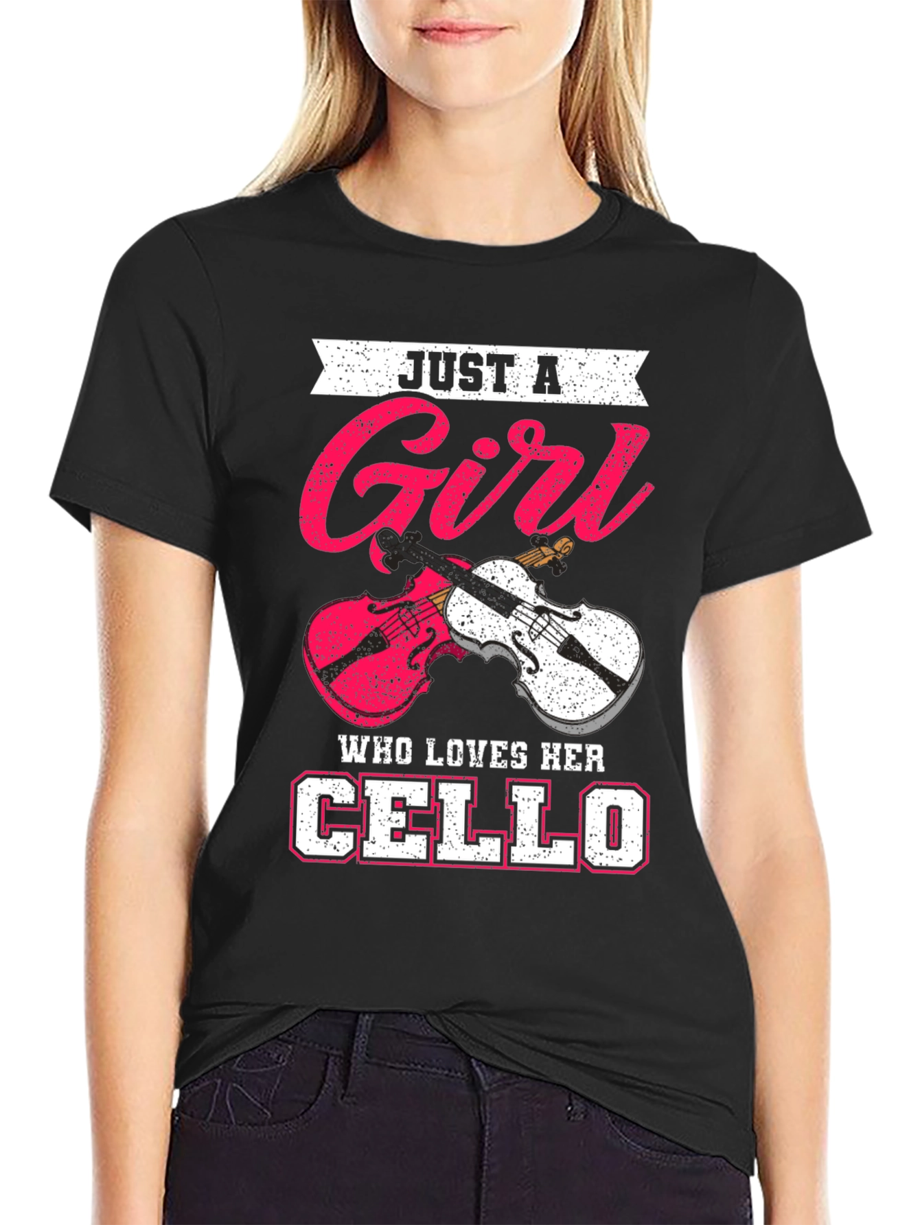 Just a Girl Who Loves Her Cello T-Shirt