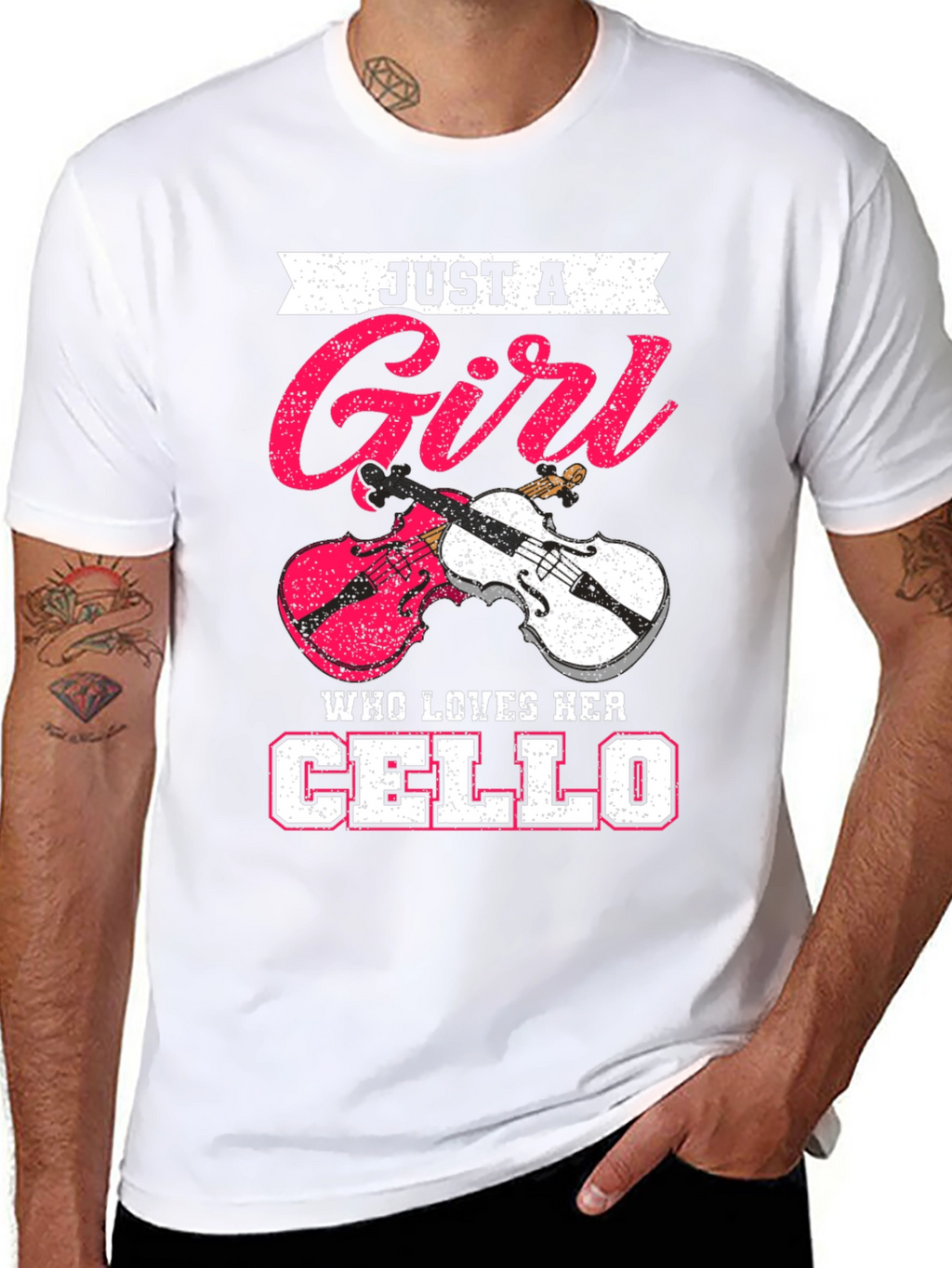 Just a Girl Who Loves Her Cello T-Shirt