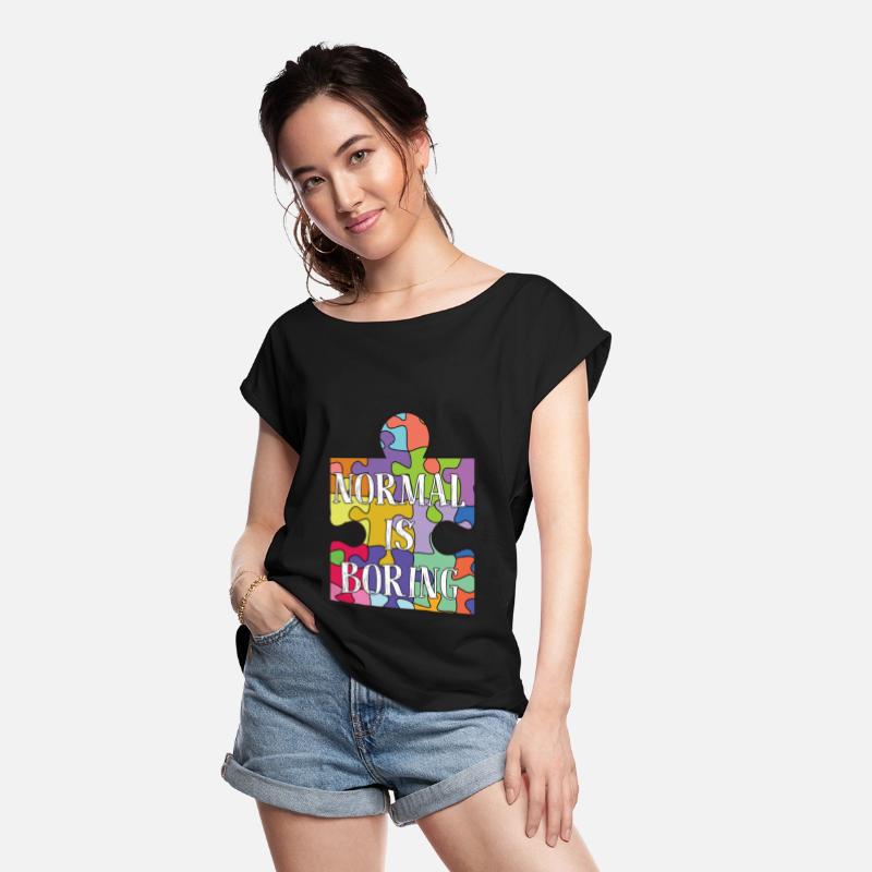 Normal Is Boring Funny Autism Awareness Joke