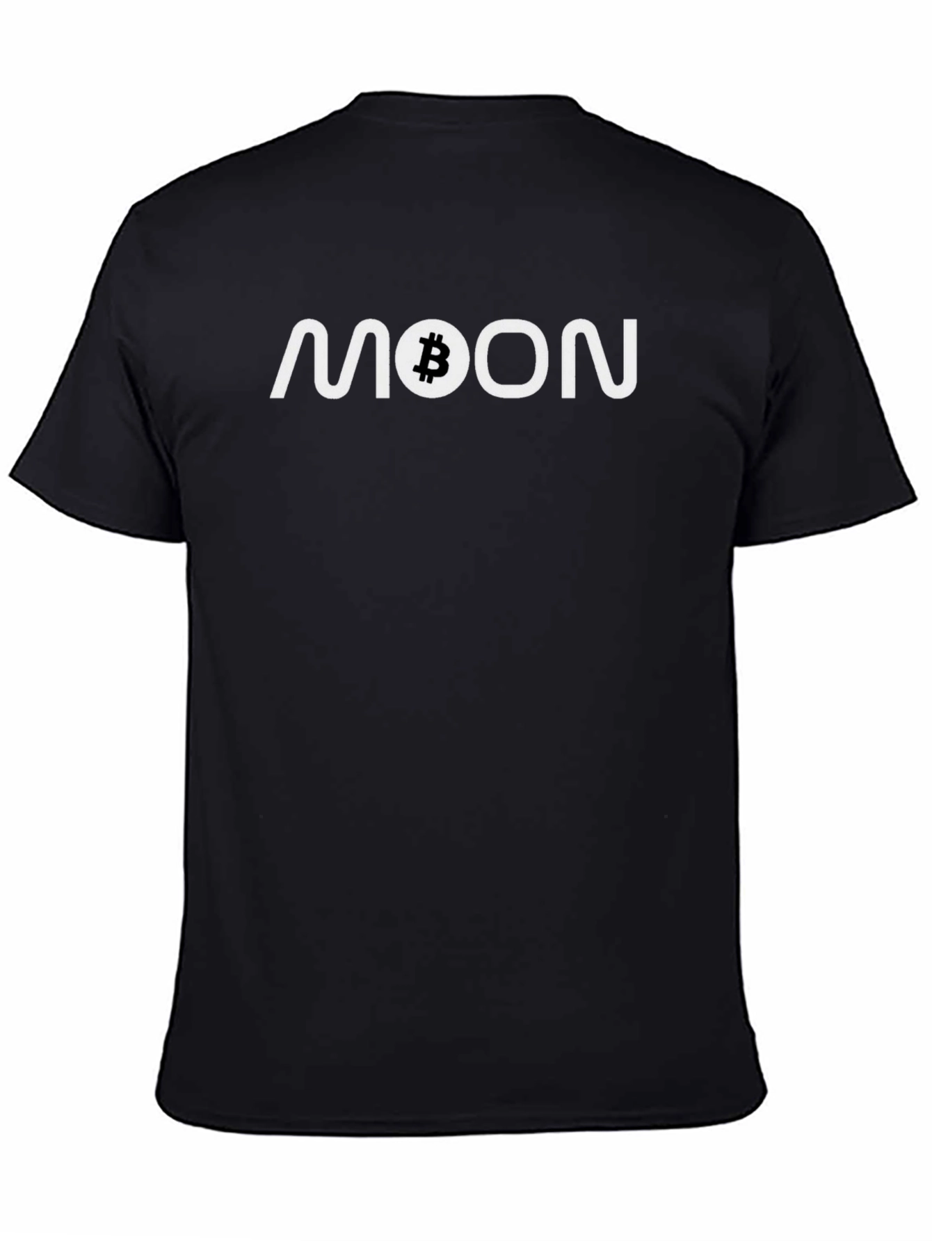 Bitcoin MOON Black T-Shirt Crypto Currency HODL
