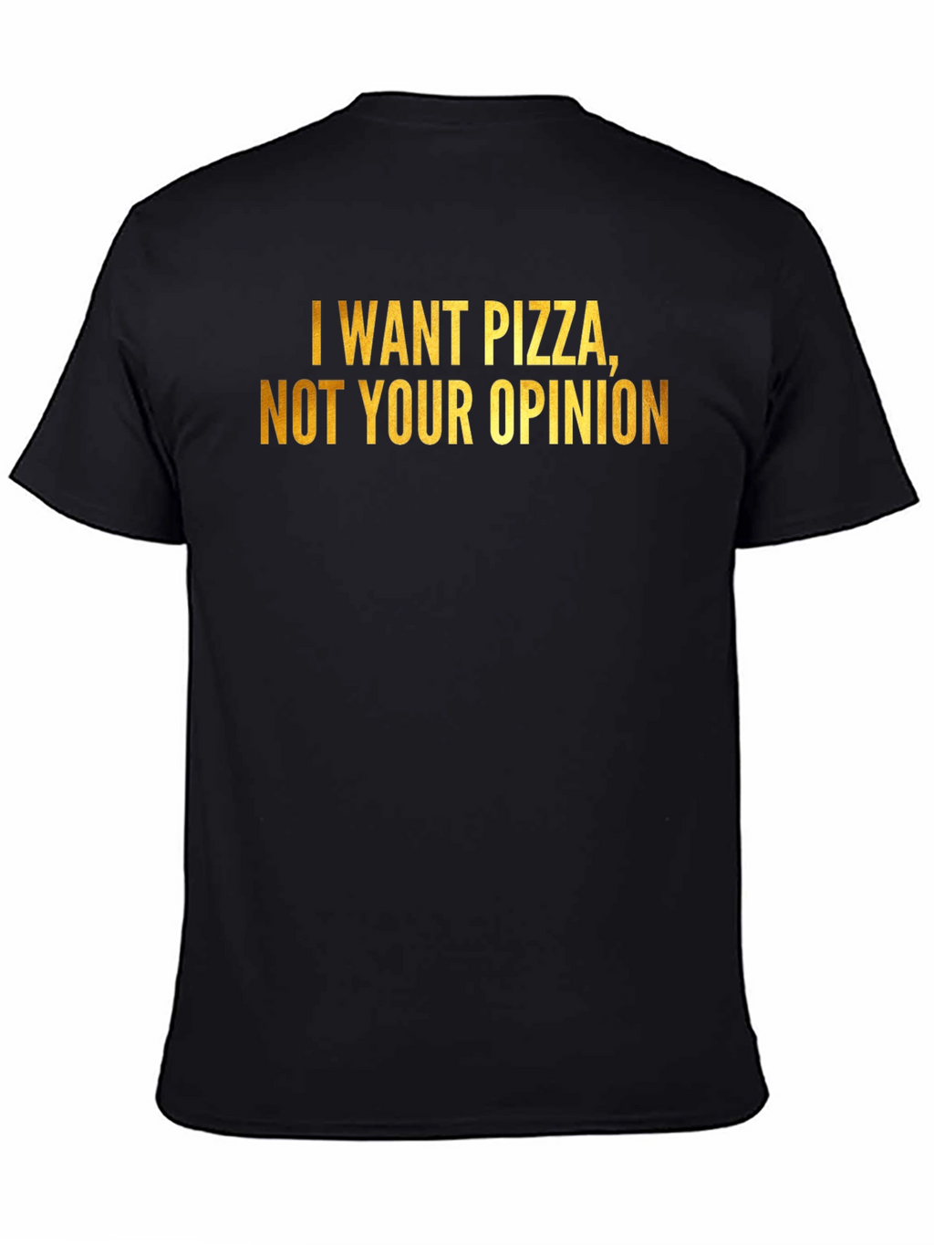 Pizza Lovers Tee: I Want Pizza Not Your Opinion