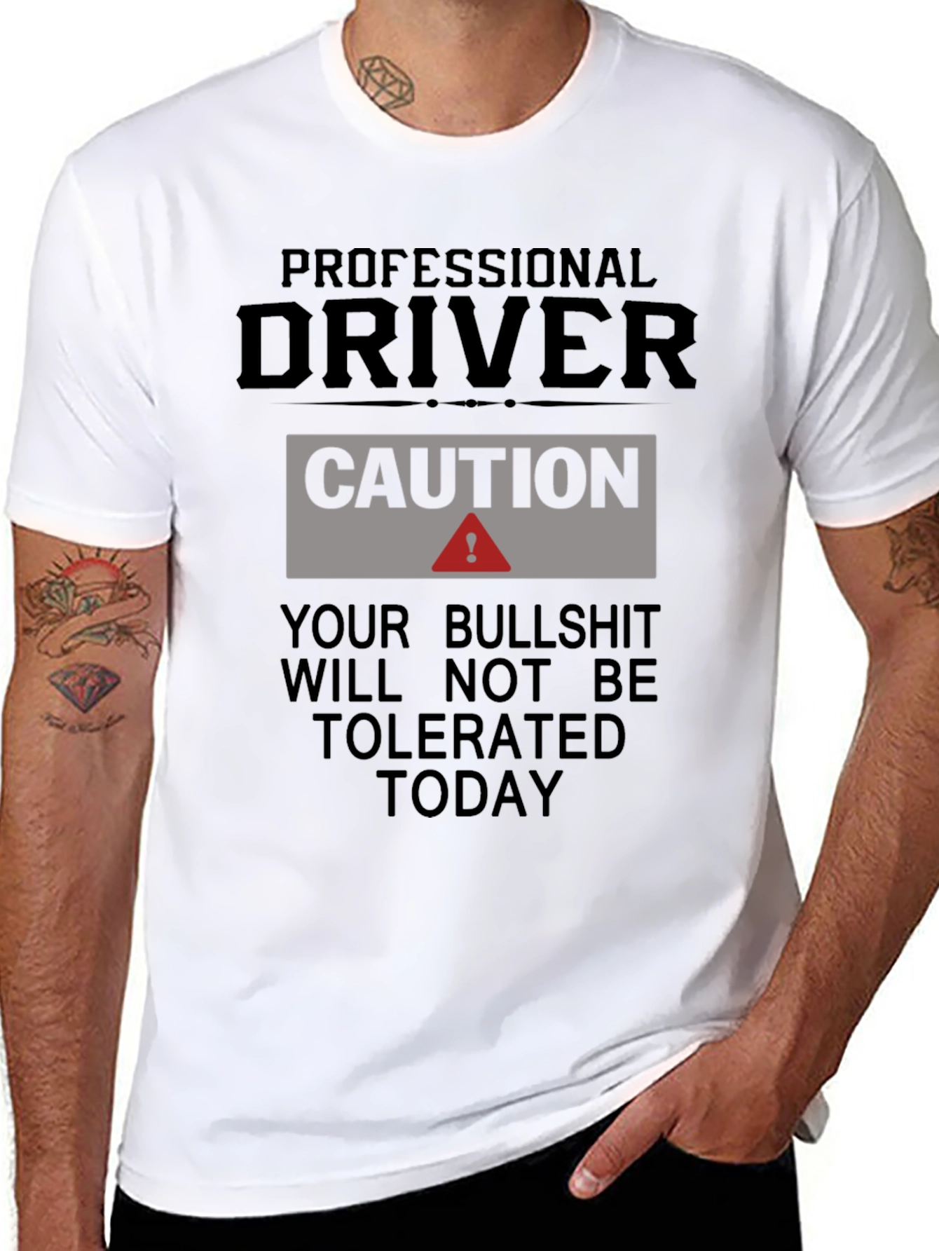 Professional Driver Caution T-Shirt