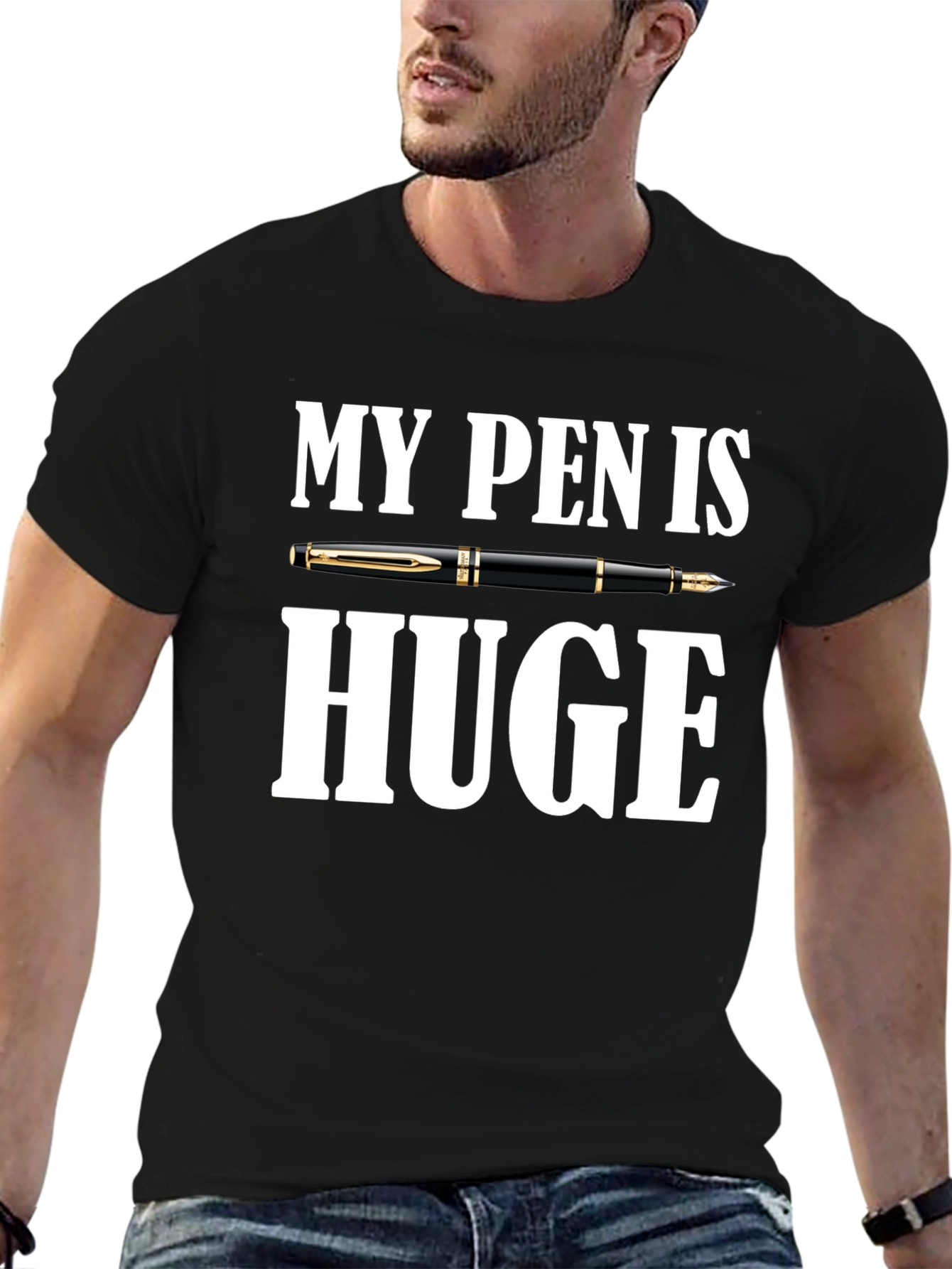 My Pen is Huge Graphic Novelty T-Shirt