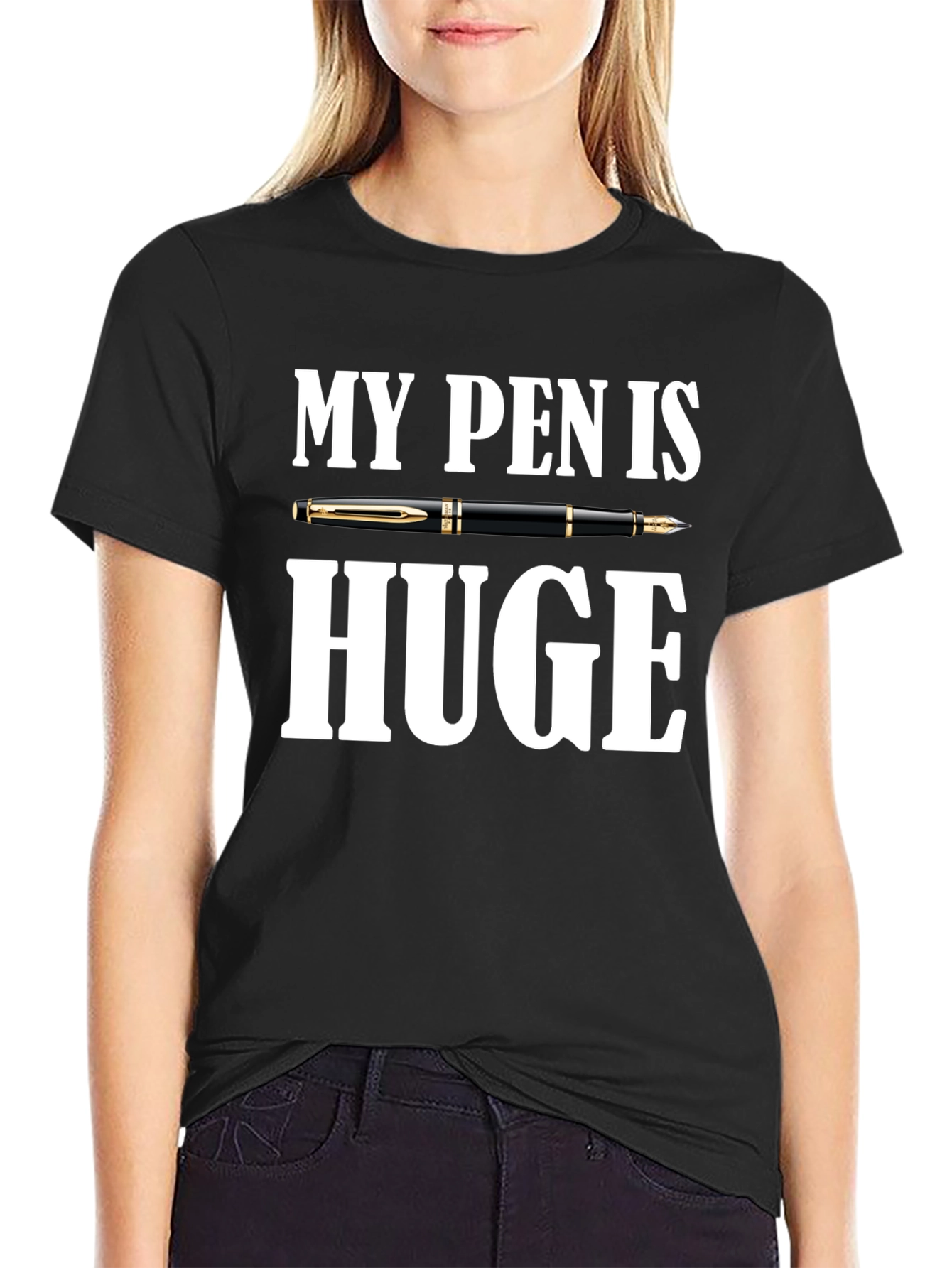 My Pen is Huge Graphic Novelty T-Shirt