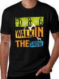 Dog Walk In The Snow T-Shirt