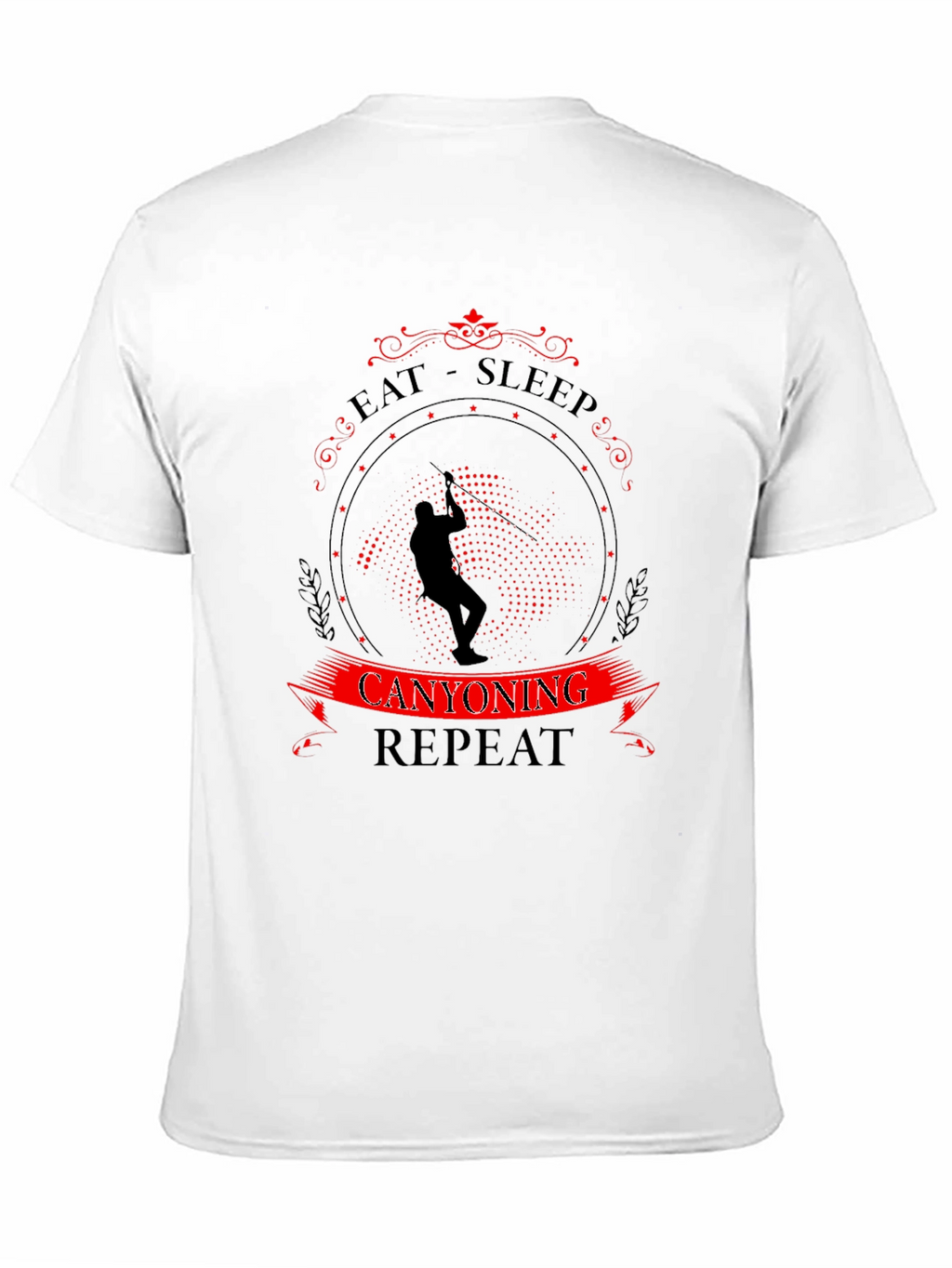 Eat Sleep Canyoning Repeat Black T-Shirt