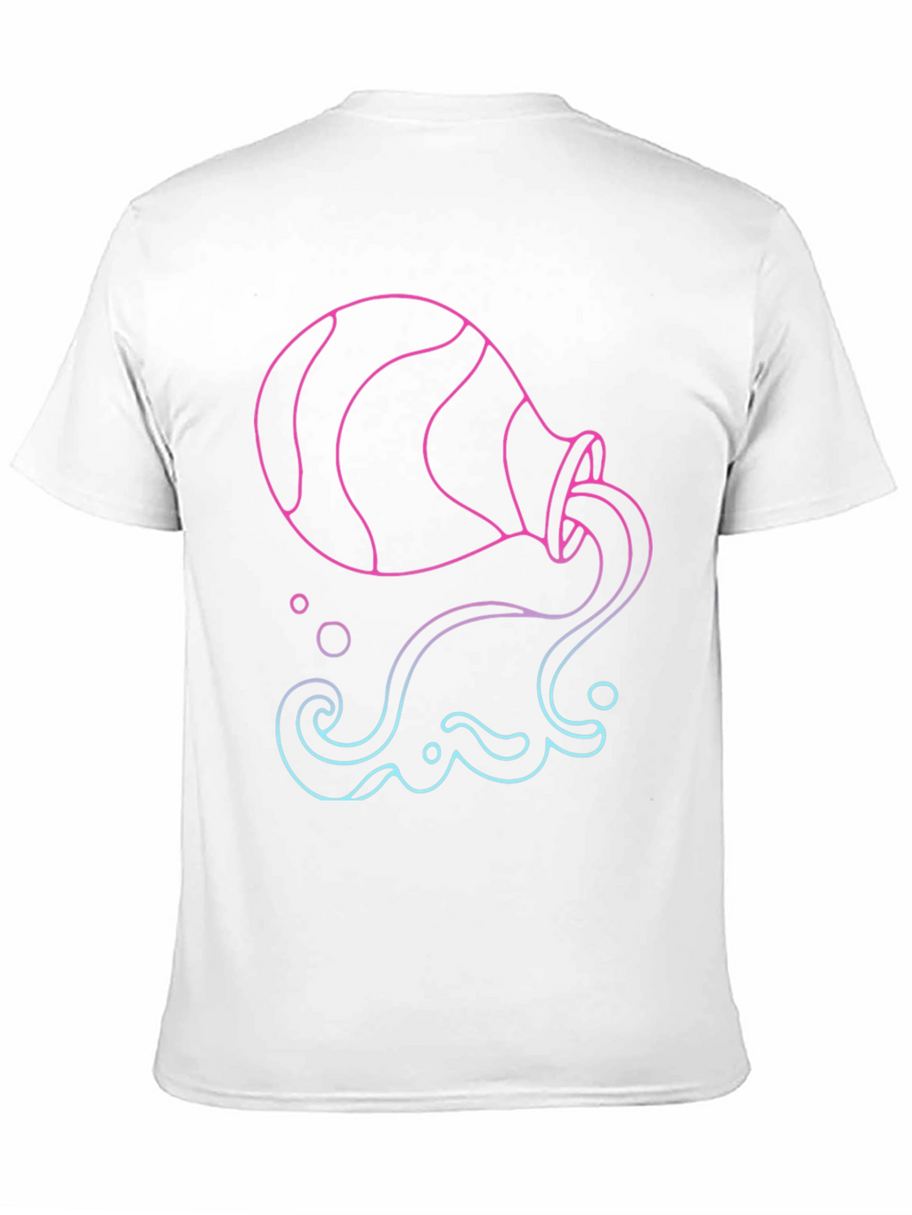 Aquarius Zodiac Graphic Tee - Black Cotton Blend