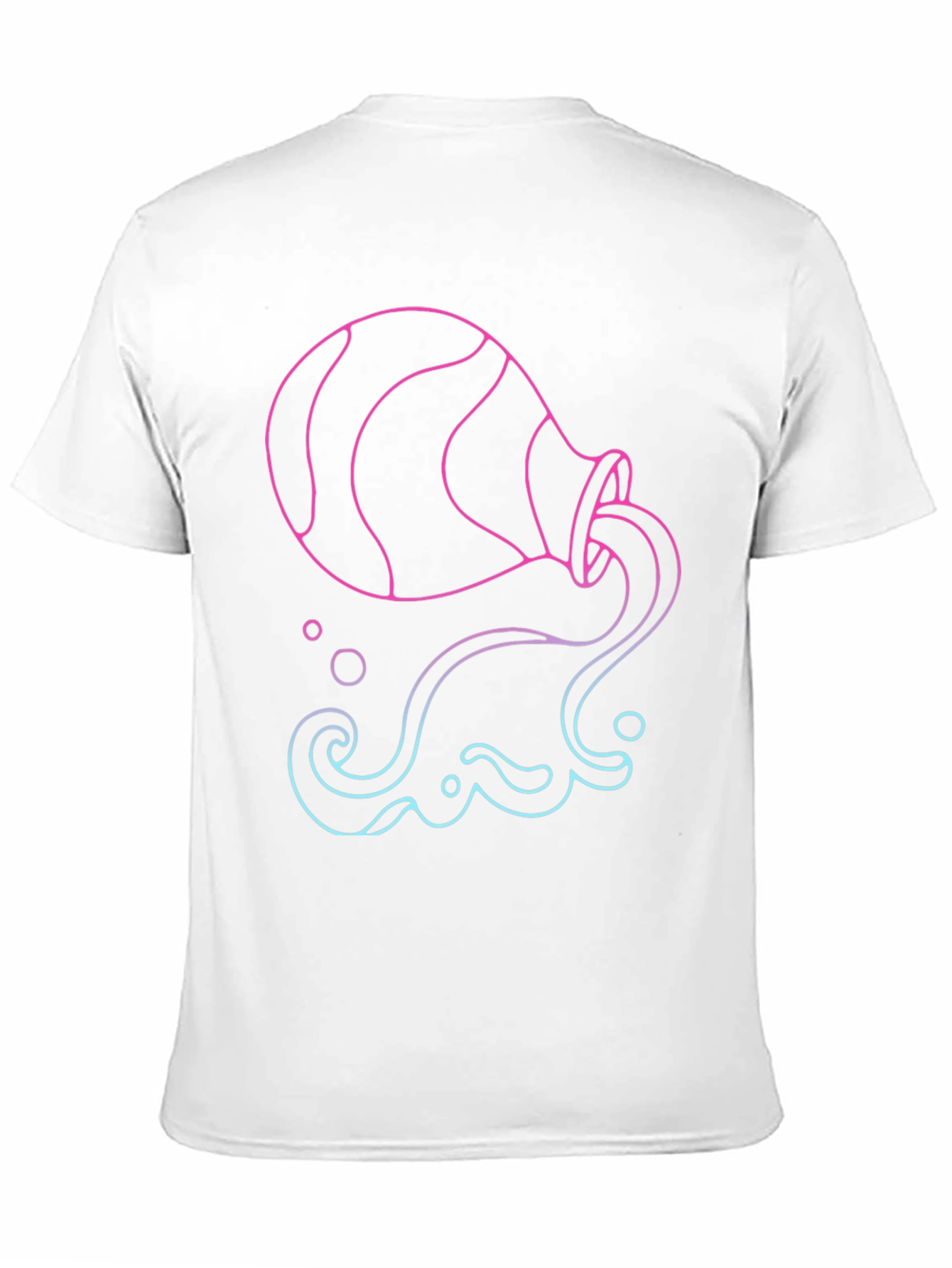 Aquarius Zodiac Graphic Tee - Black Cotton Blend