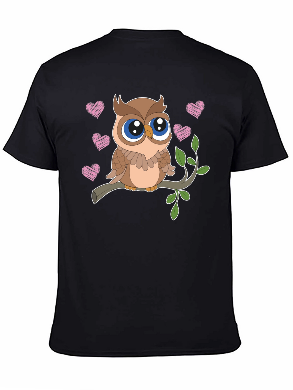 Cute Owl T-Shirt - Sweet Heart Design