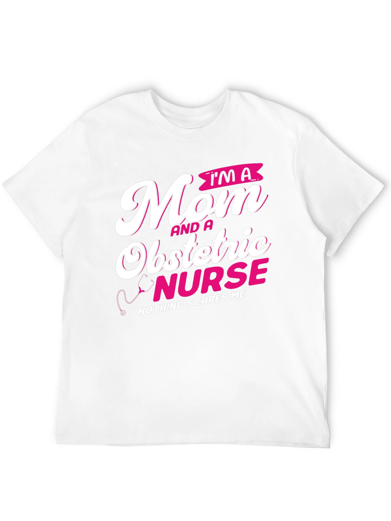 Mom Obstetric Nurse Graphic Tee - Black