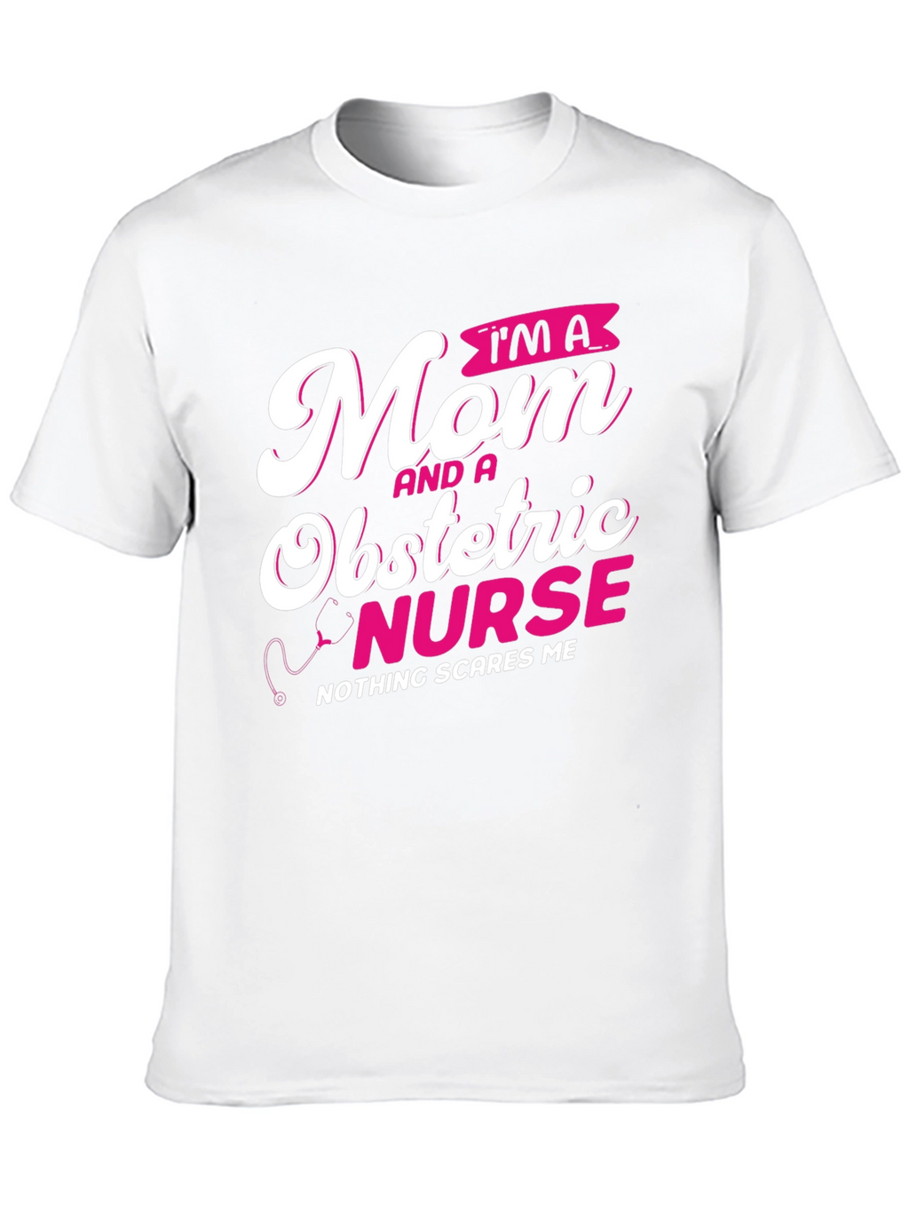 Mom Obstetric Nurse Graphic Tee - Black