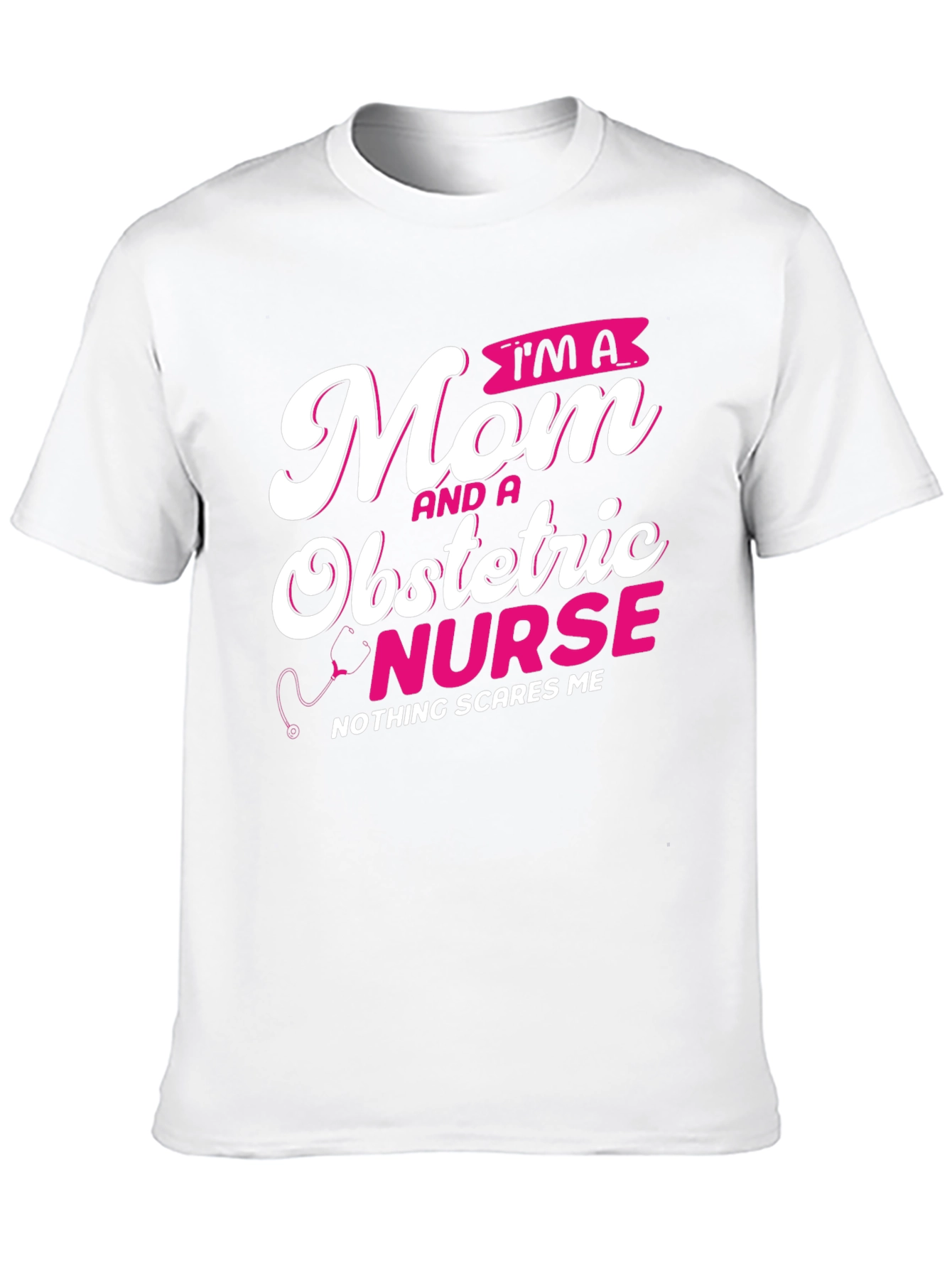 Mom Obstetric Nurse Graphic Tee - Black