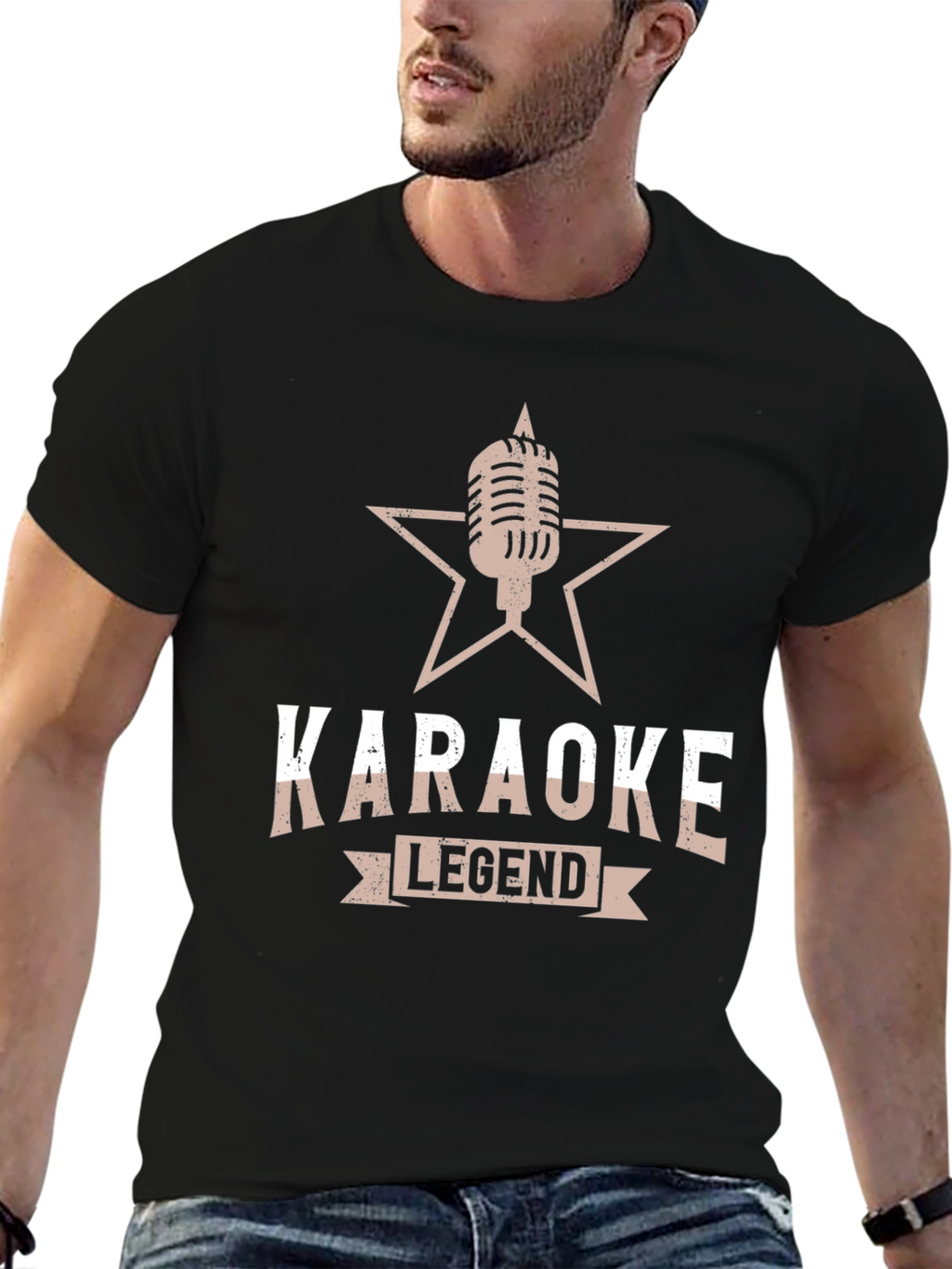 Karaoke Legend Black T-Shirt - Music Lover Gift