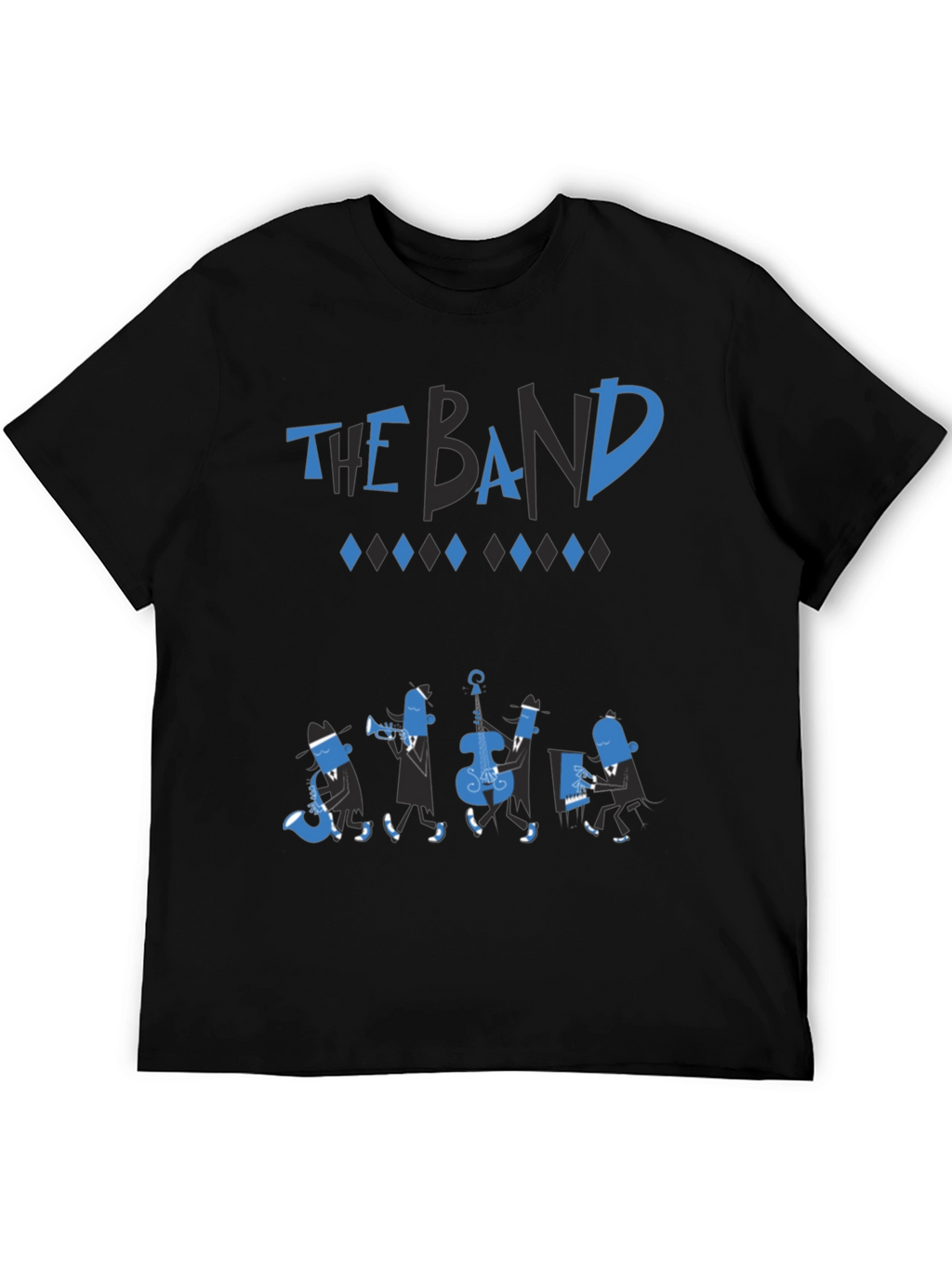 The Band Black T-Shirt - Cool Musical Design