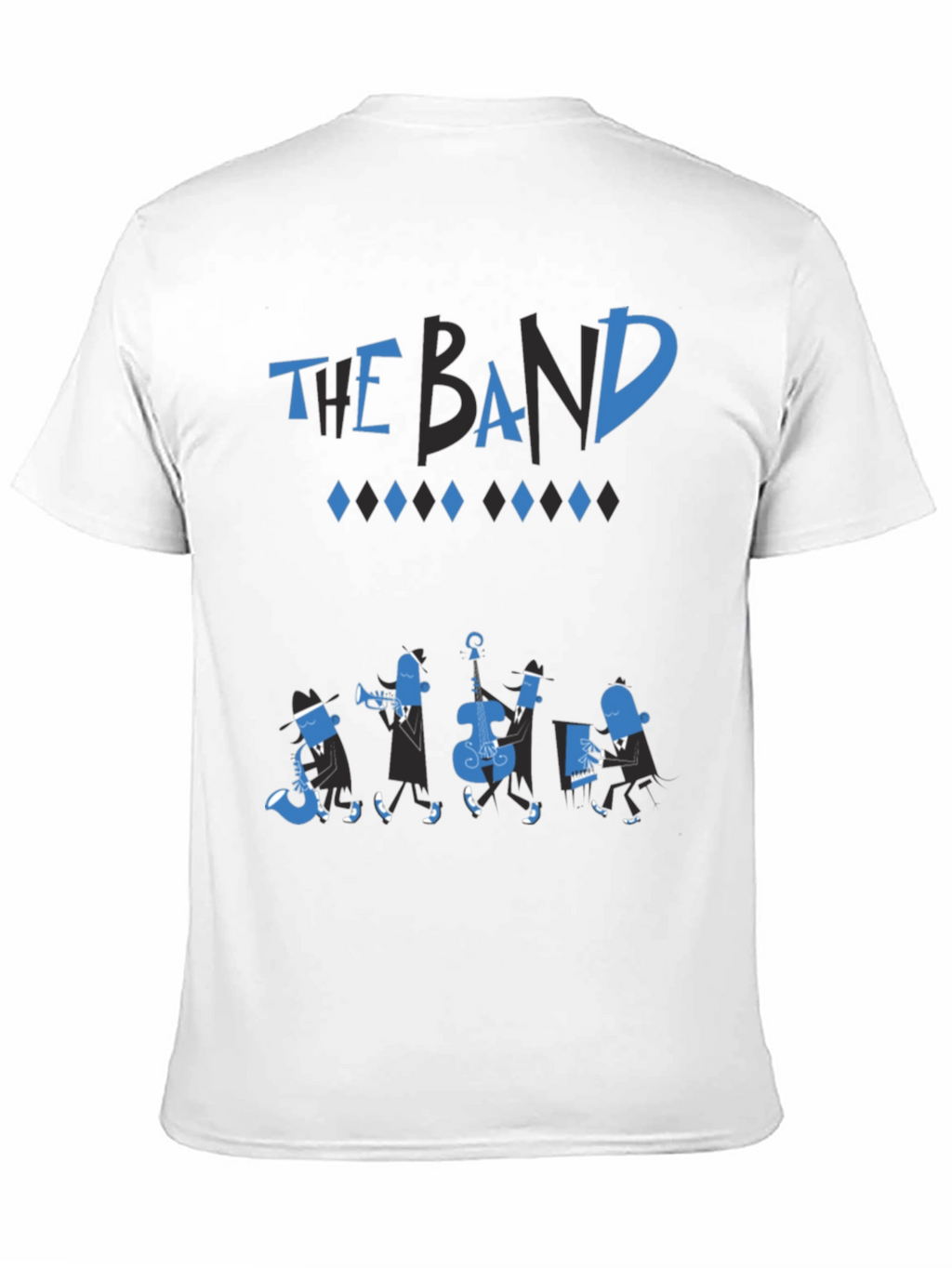 The Band Black T-Shirt - Cool Musical Design