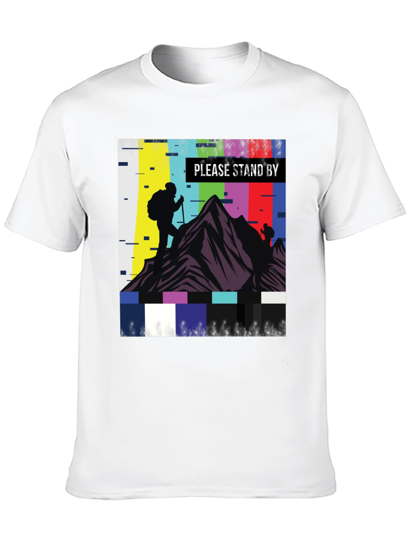 Please Stand By Hiking T-Shirt - Black