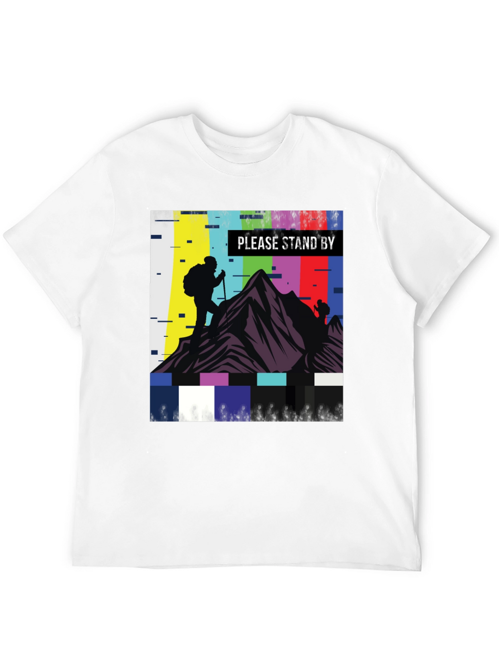 Please Stand By Hiking T-Shirt - Black
