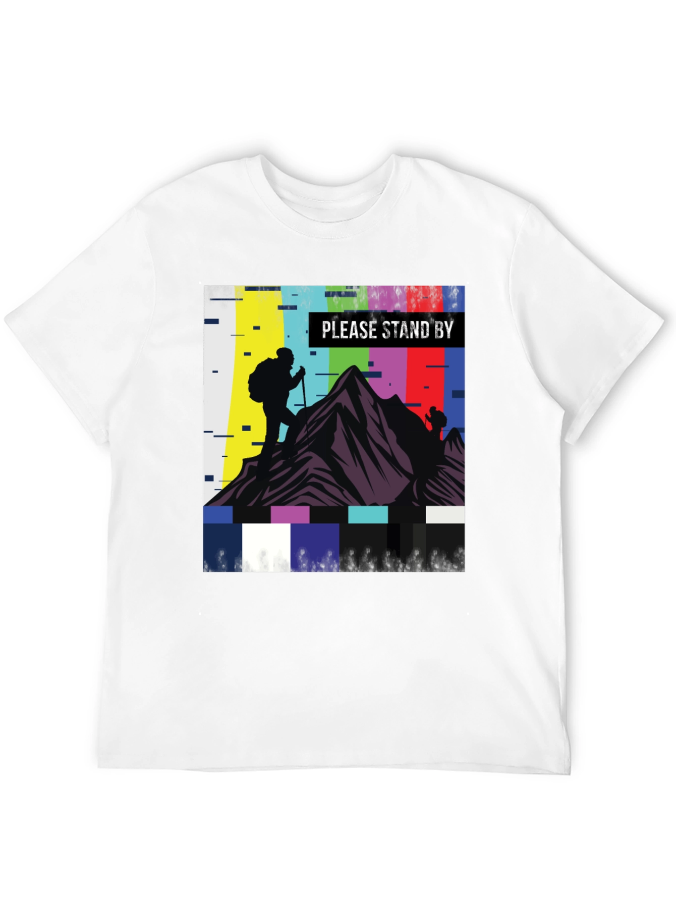 Please Stand By Hiking T-Shirt - Black