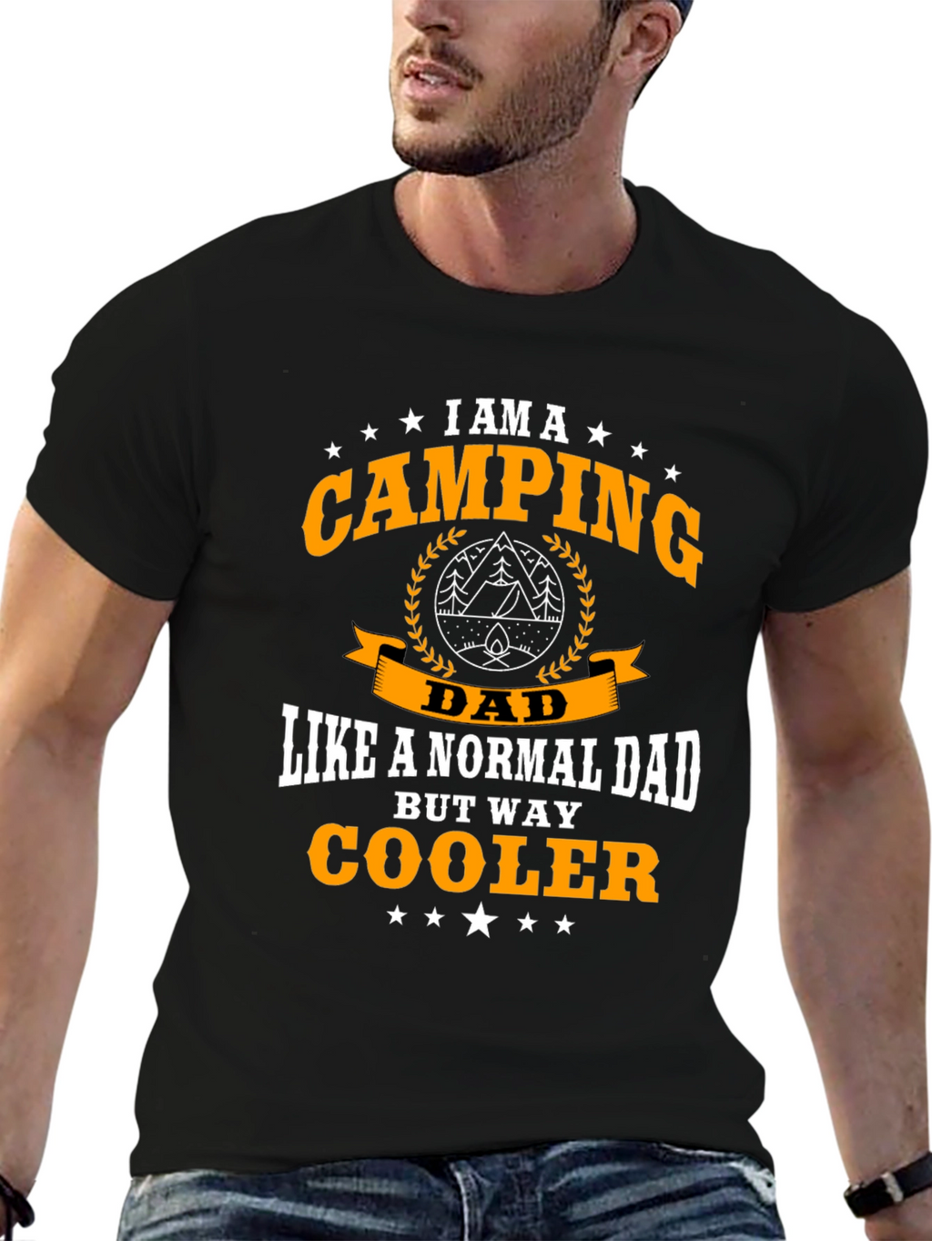 Camping Dad T-Shirt - Cool Fathers Day Tee