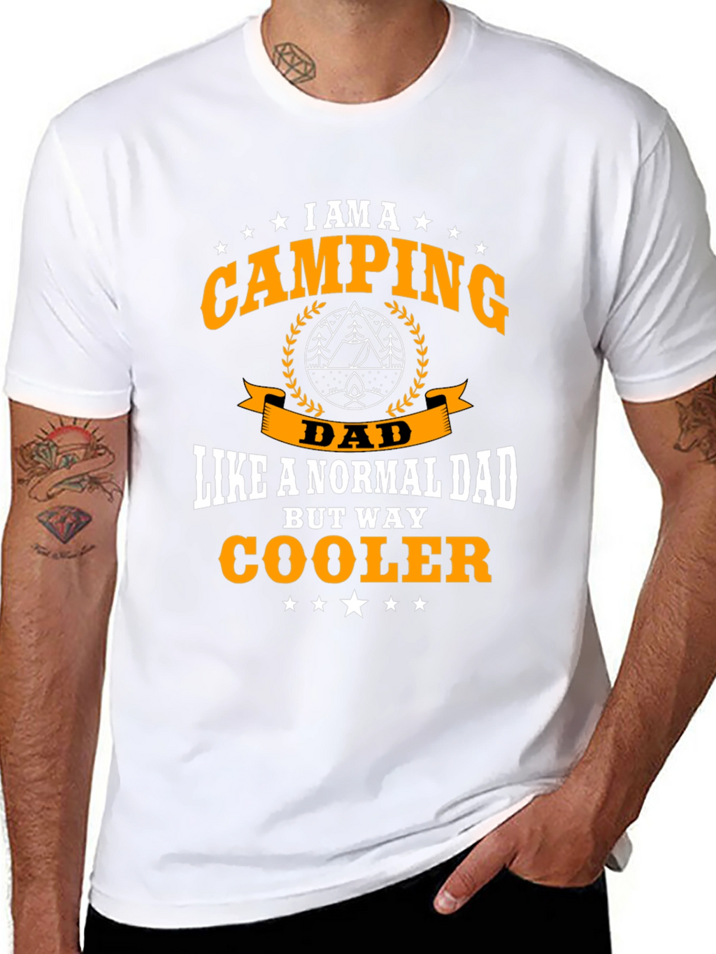 Camping Dad T-Shirt - Cool Fathers Day Tee