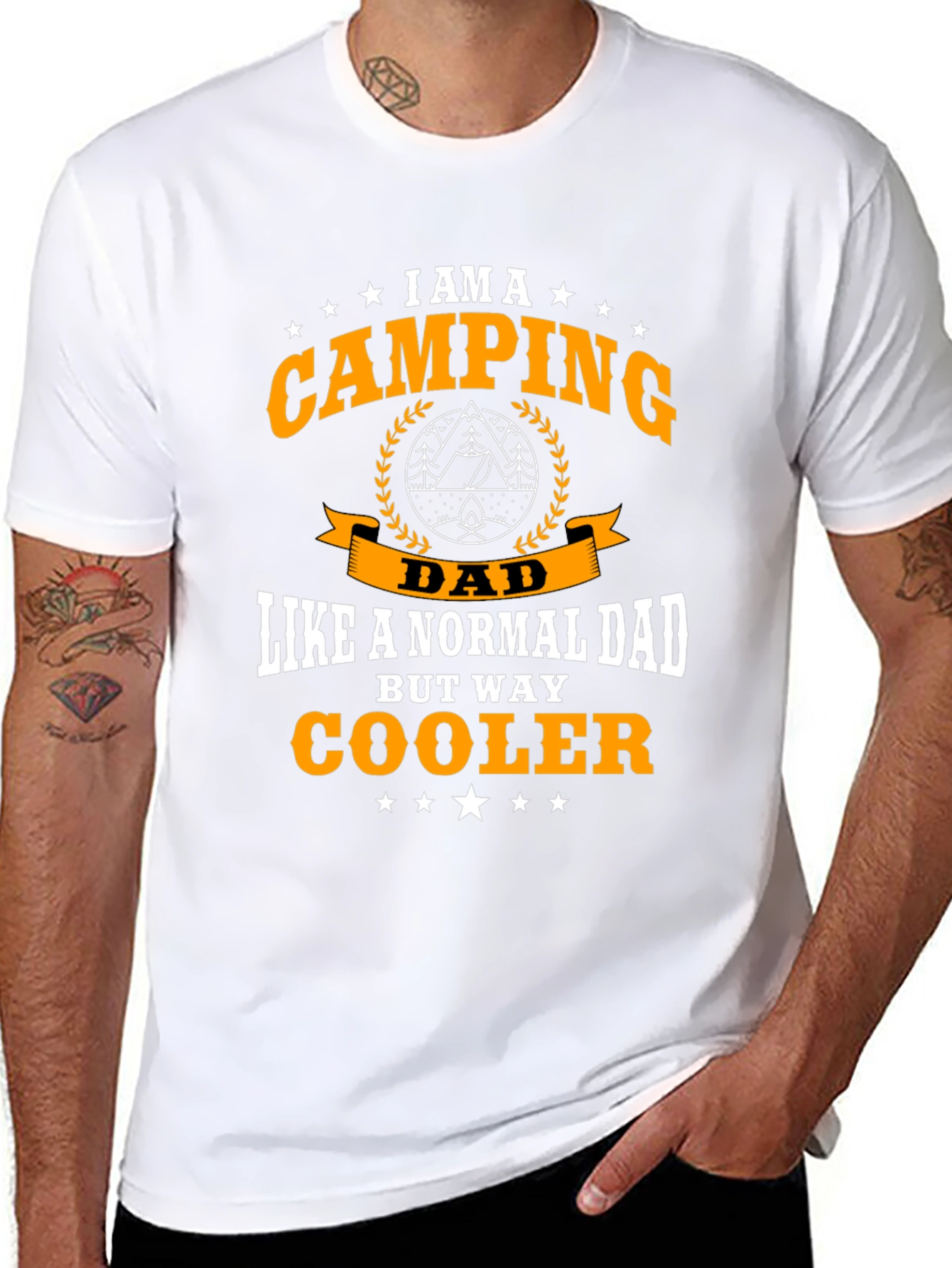 Camping Dad T-Shirt - Cool Fathers Day Tee