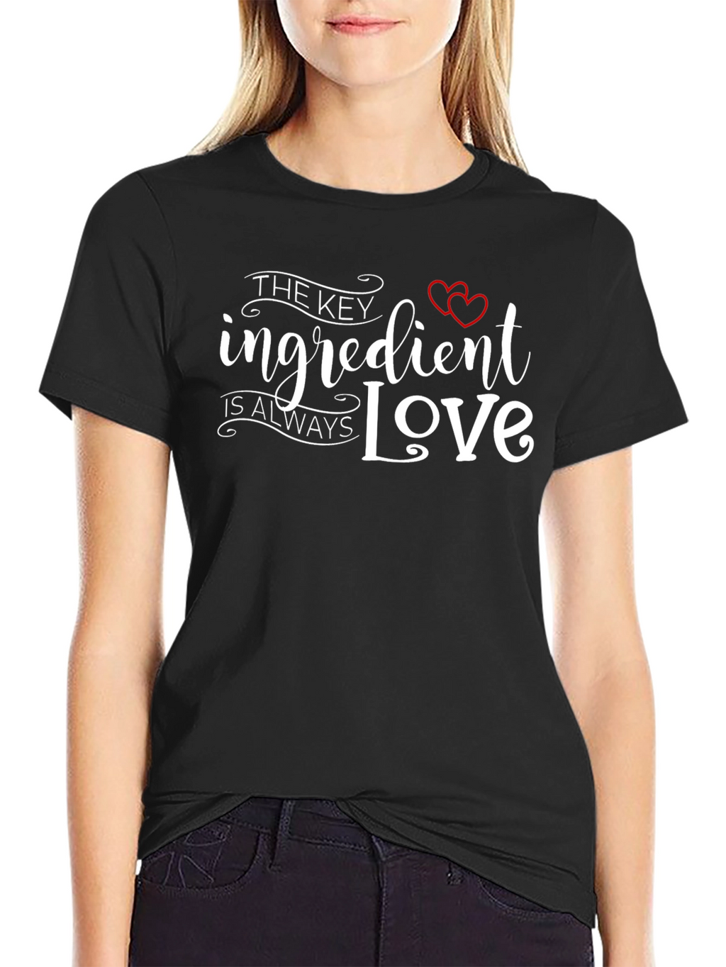 The Key Ingredient is Love Black T-Shirt