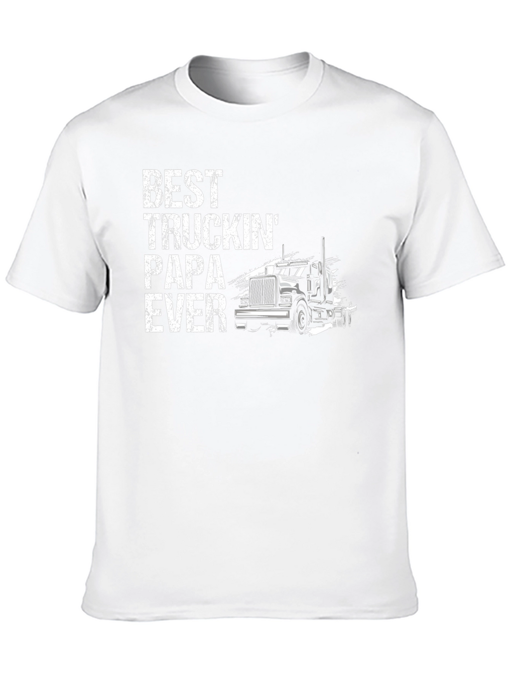 Best Truckin Papa Ever Black T-Shirt