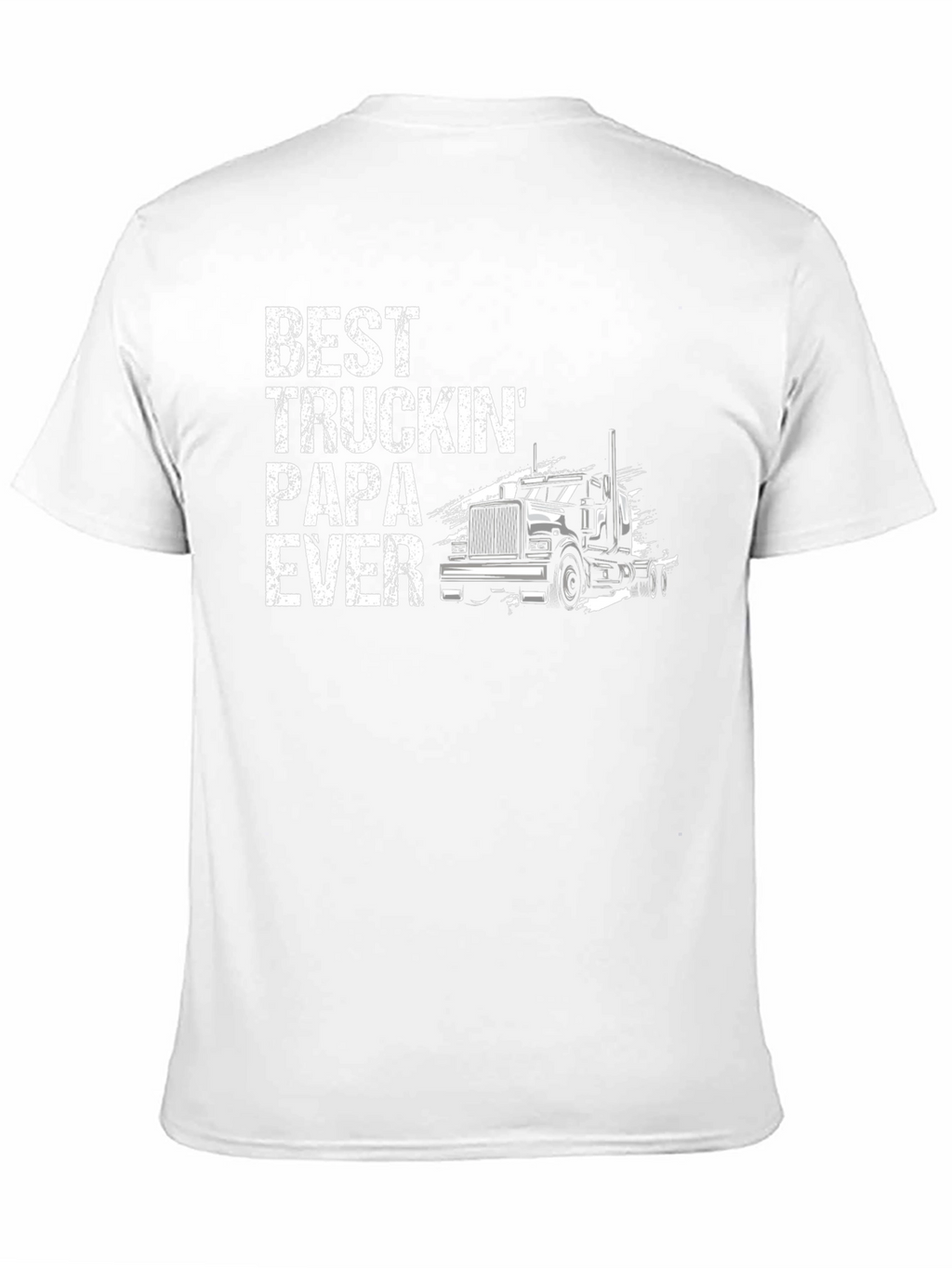 Best Truckin Papa Ever Black T-Shirt