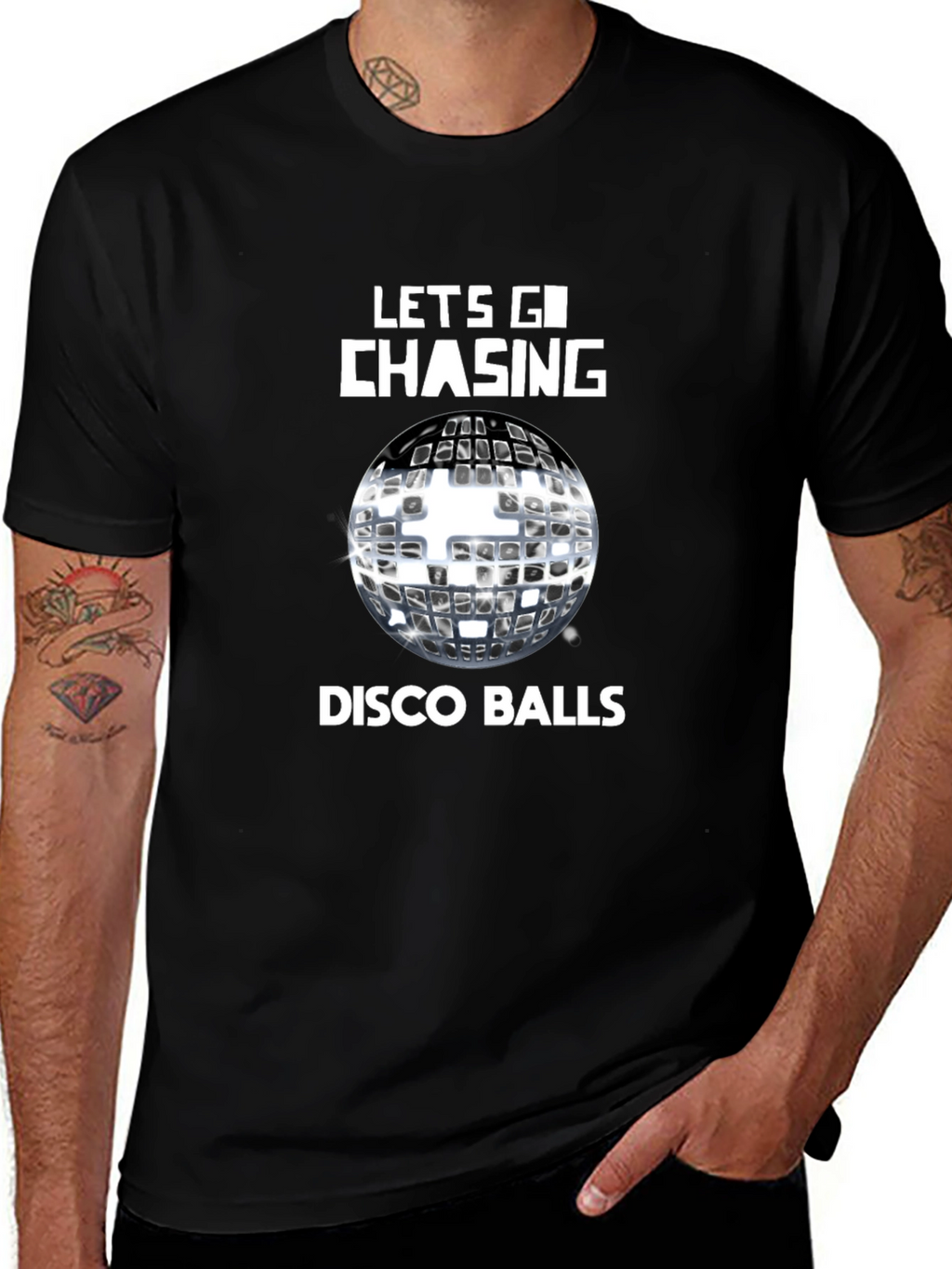 Lets Go Chasing Disco Balls Graphic Tee