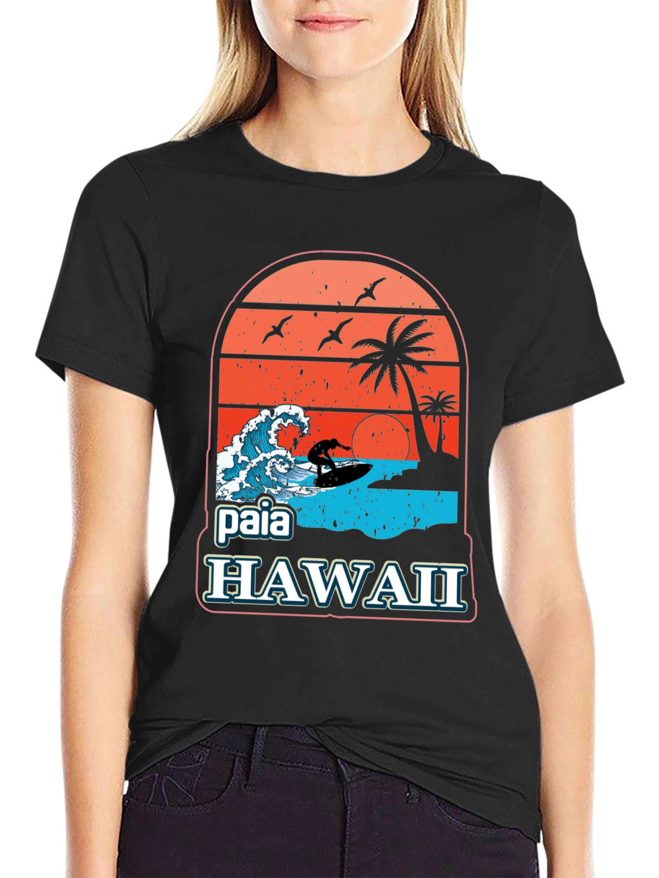 Paia Hawaii Surf T-Shirt - Vintage Design