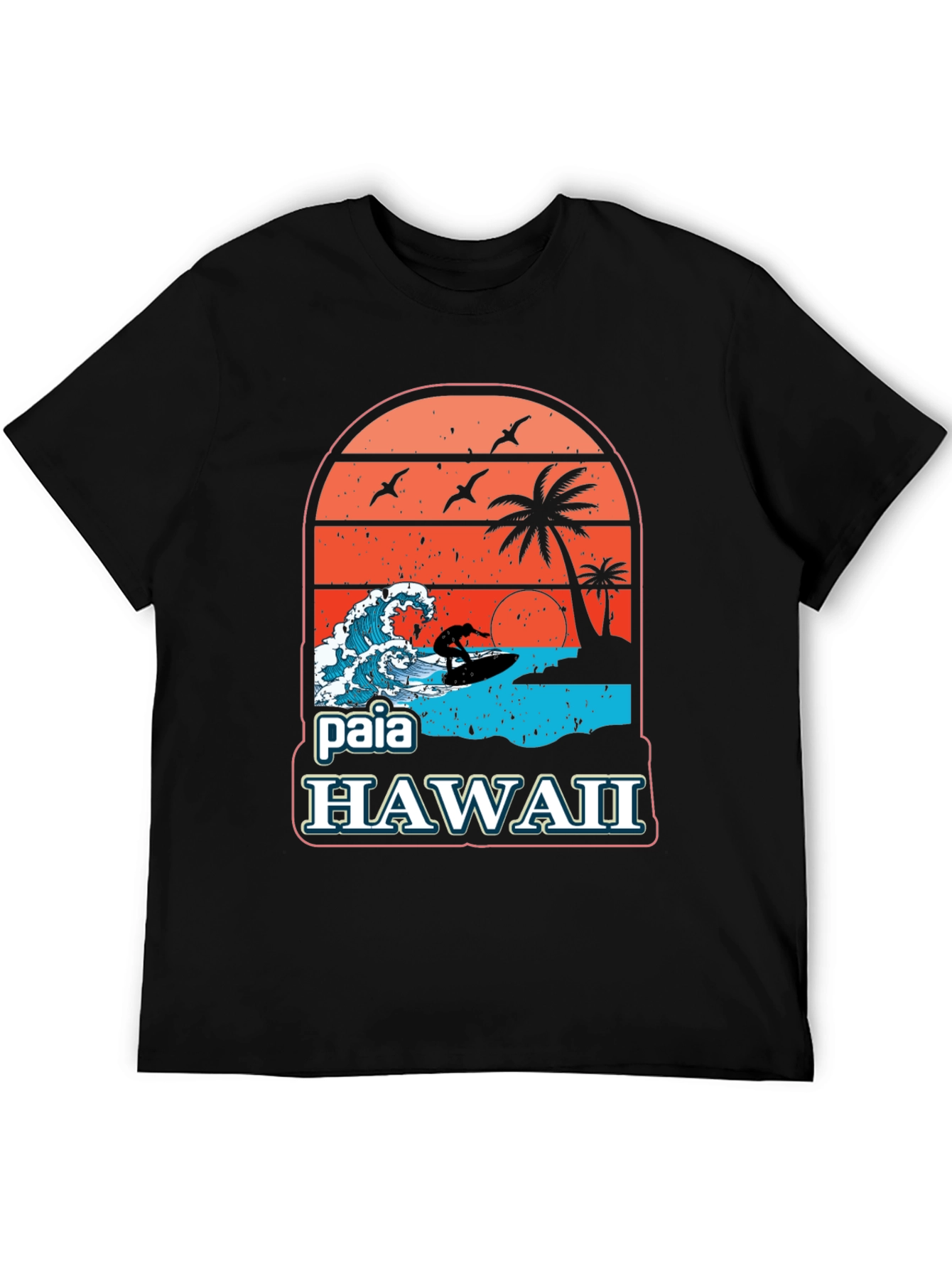 Paia Hawaii Surf T-Shirt - Vintage Design