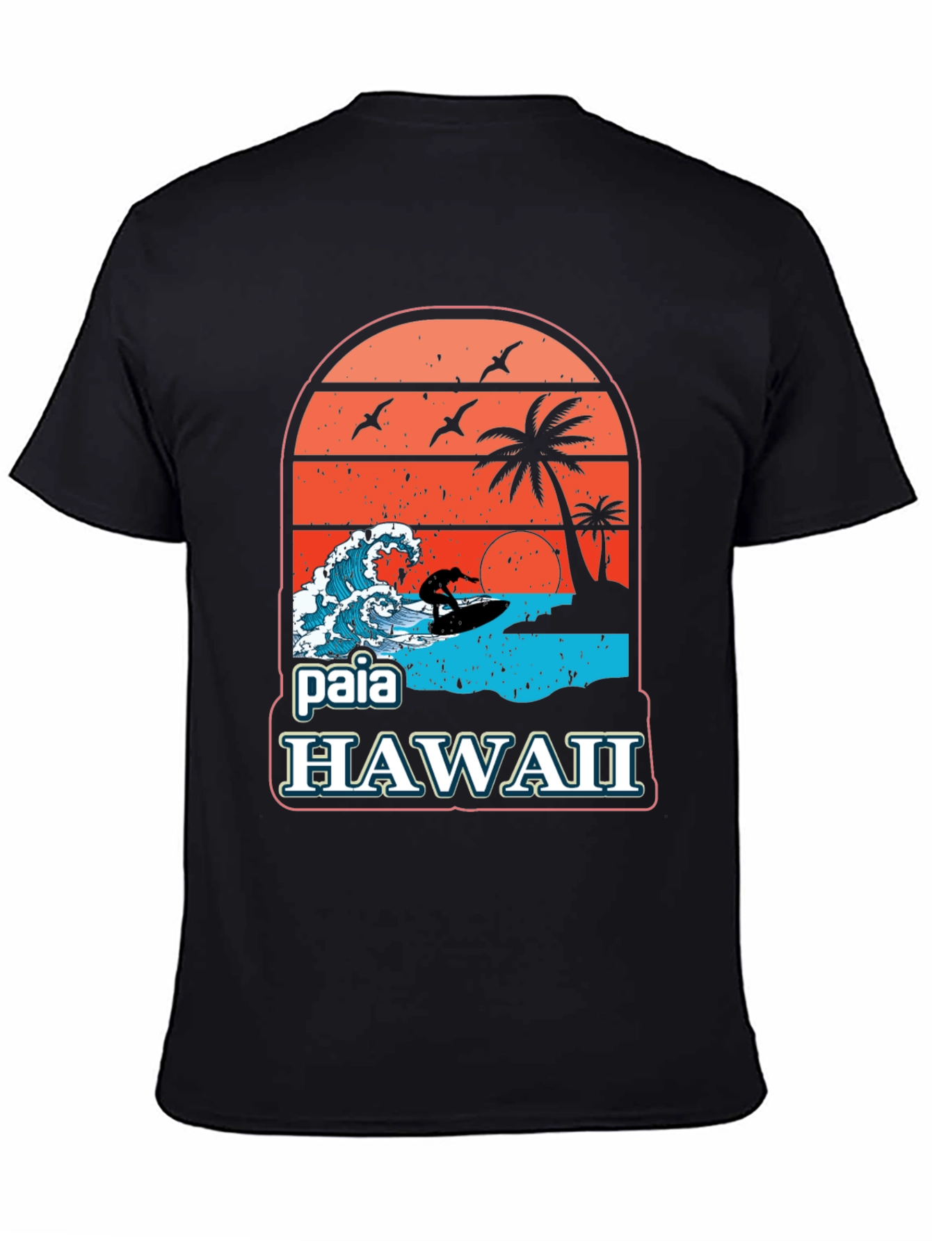 Paia Hawaii Surf T-Shirt - Vintage Design