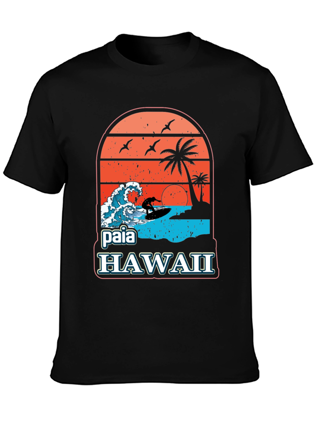 Paia Hawaii Surf T-Shirt - Vintage Design