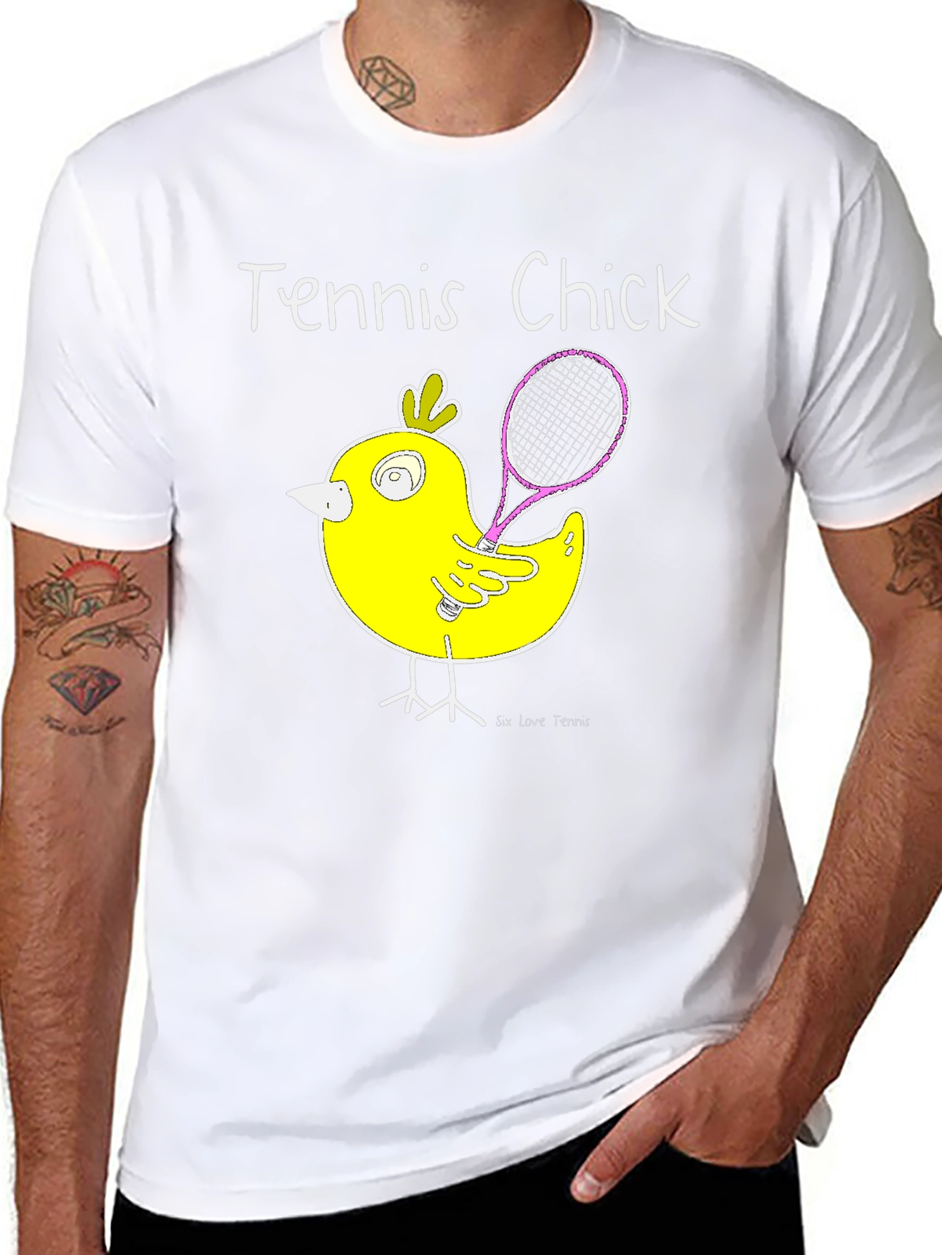 Tennis Chick T-Shirt - Playful Design