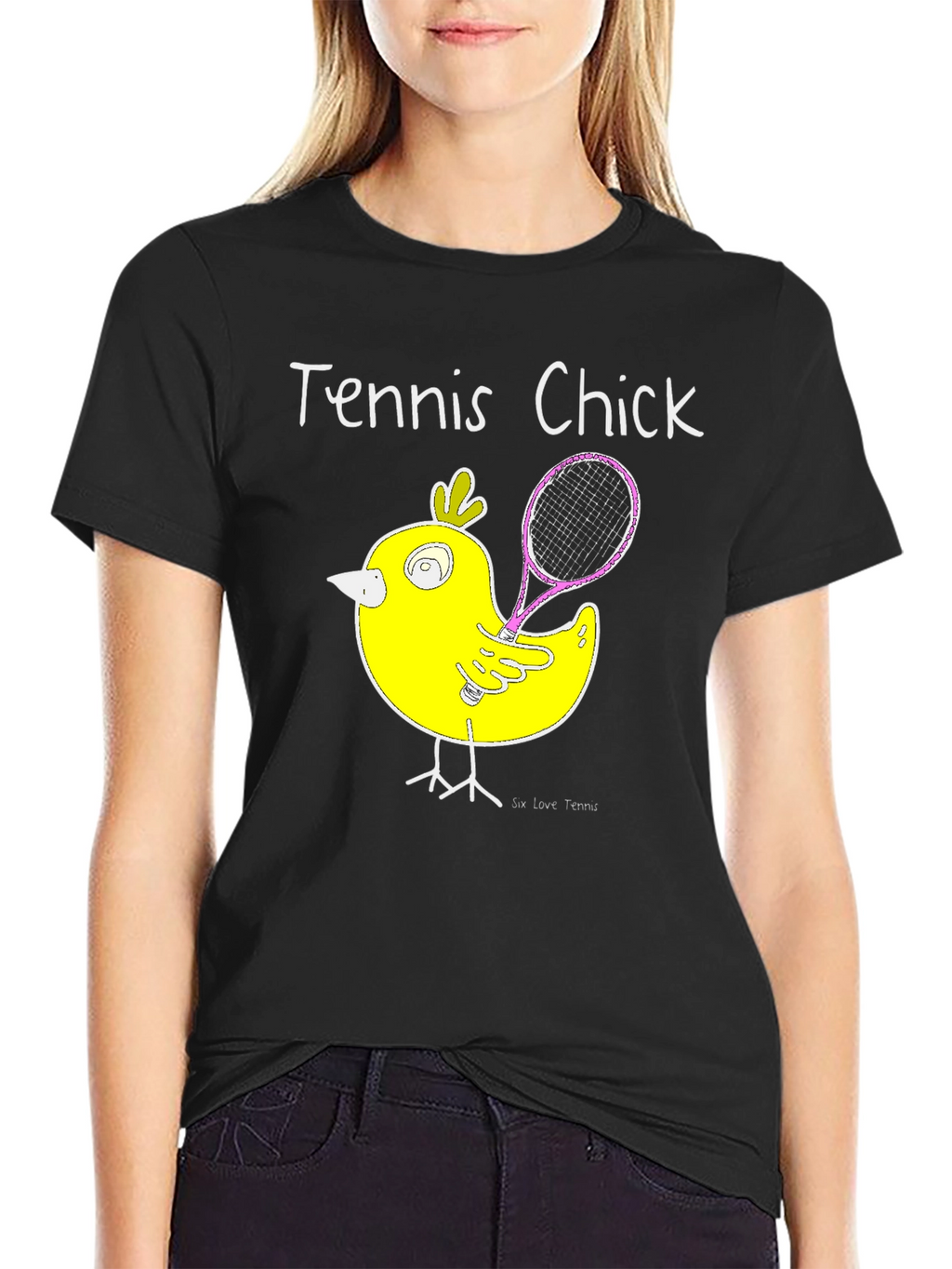 Tennis Chick T-Shirt - Playful Design