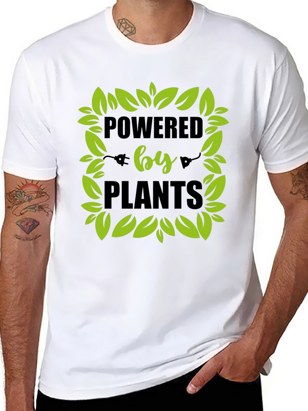 Powered by Plants Vegan Graphic Tee
