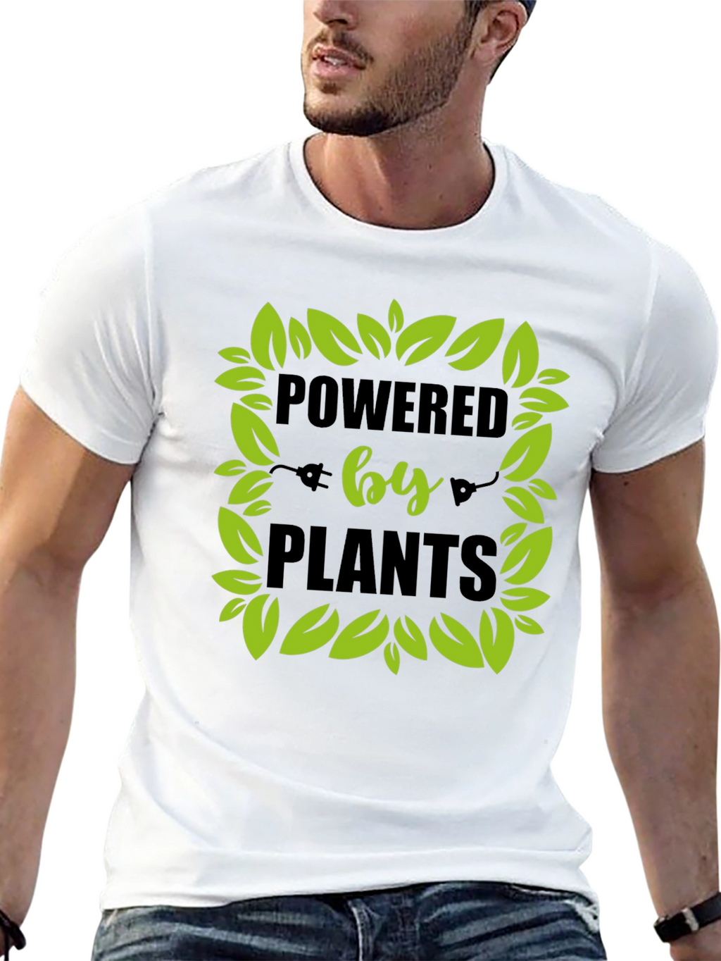 Powered by Plants Vegan Graphic Tee