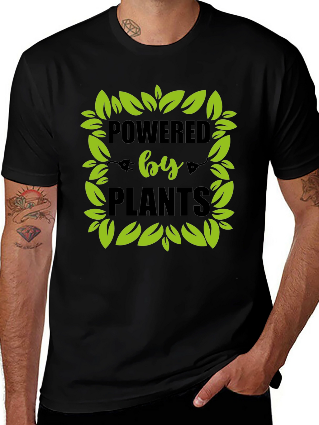Powered by Plants Vegan Graphic Tee