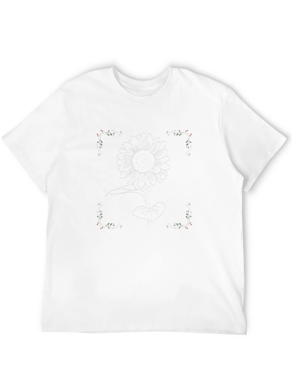 Sunflower Graphic T-Shirt - Black Cotton Tee