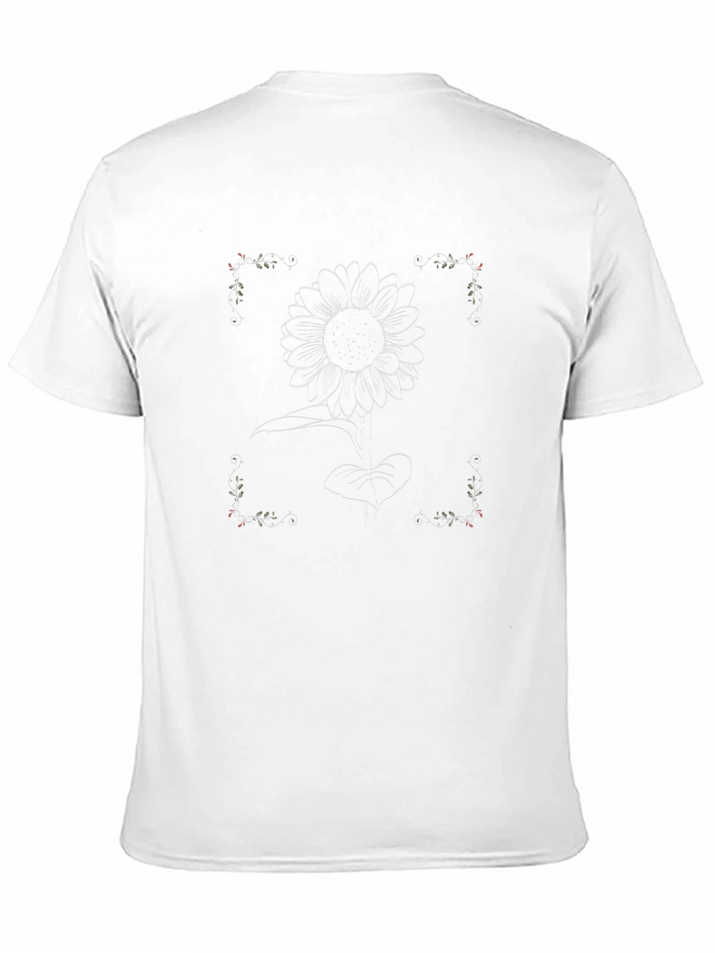 Sunflower Graphic T-Shirt - Black Cotton Tee