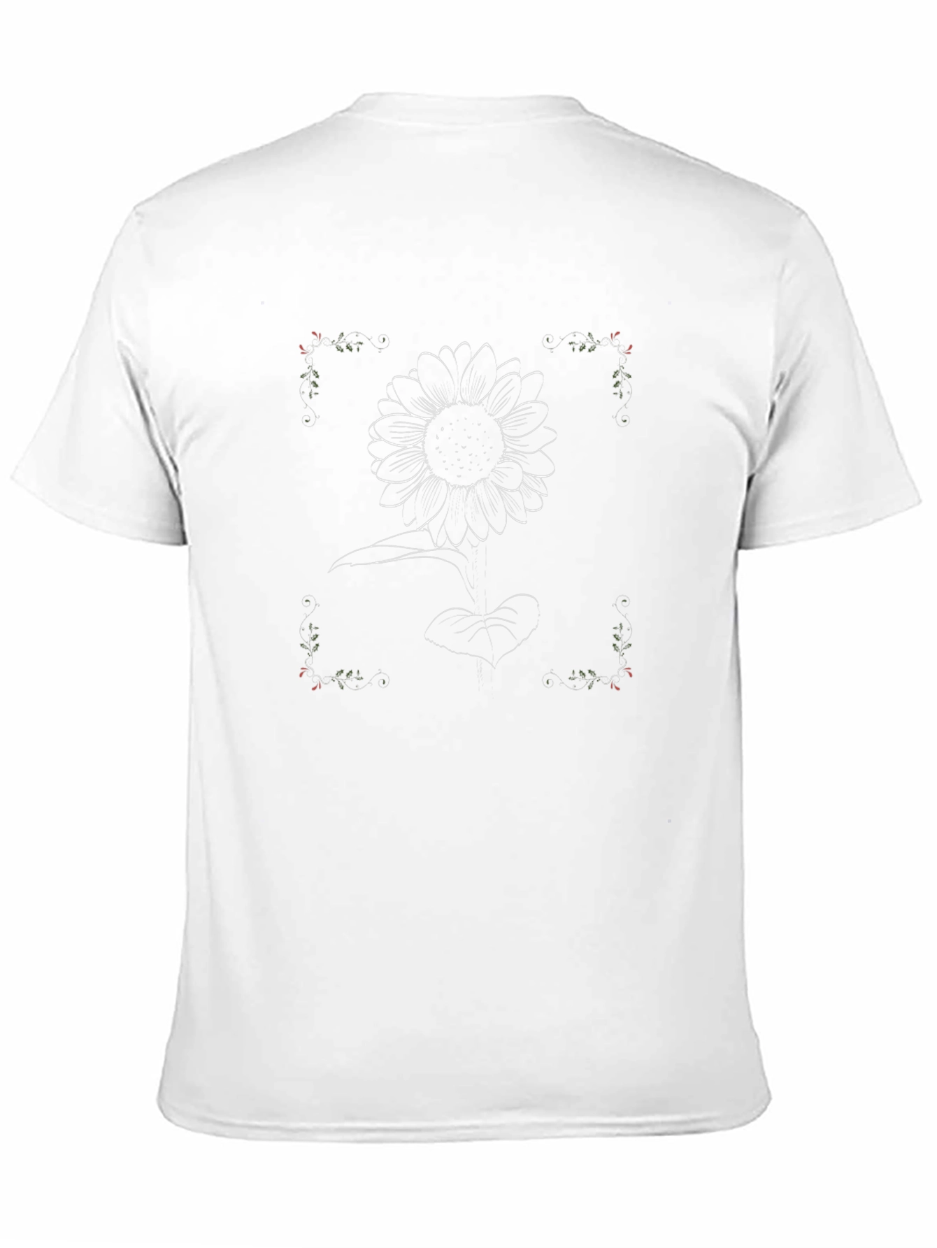 Sunflower Graphic T-Shirt - Black Cotton Tee