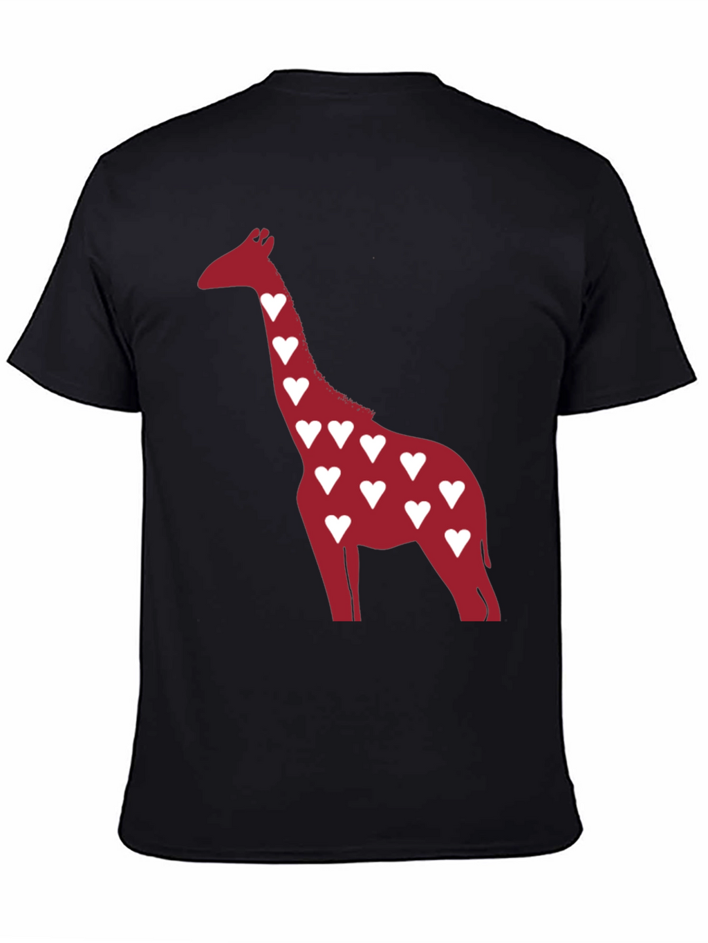 Heart Giraffe Graphic Tee - Stylish Casual Wear