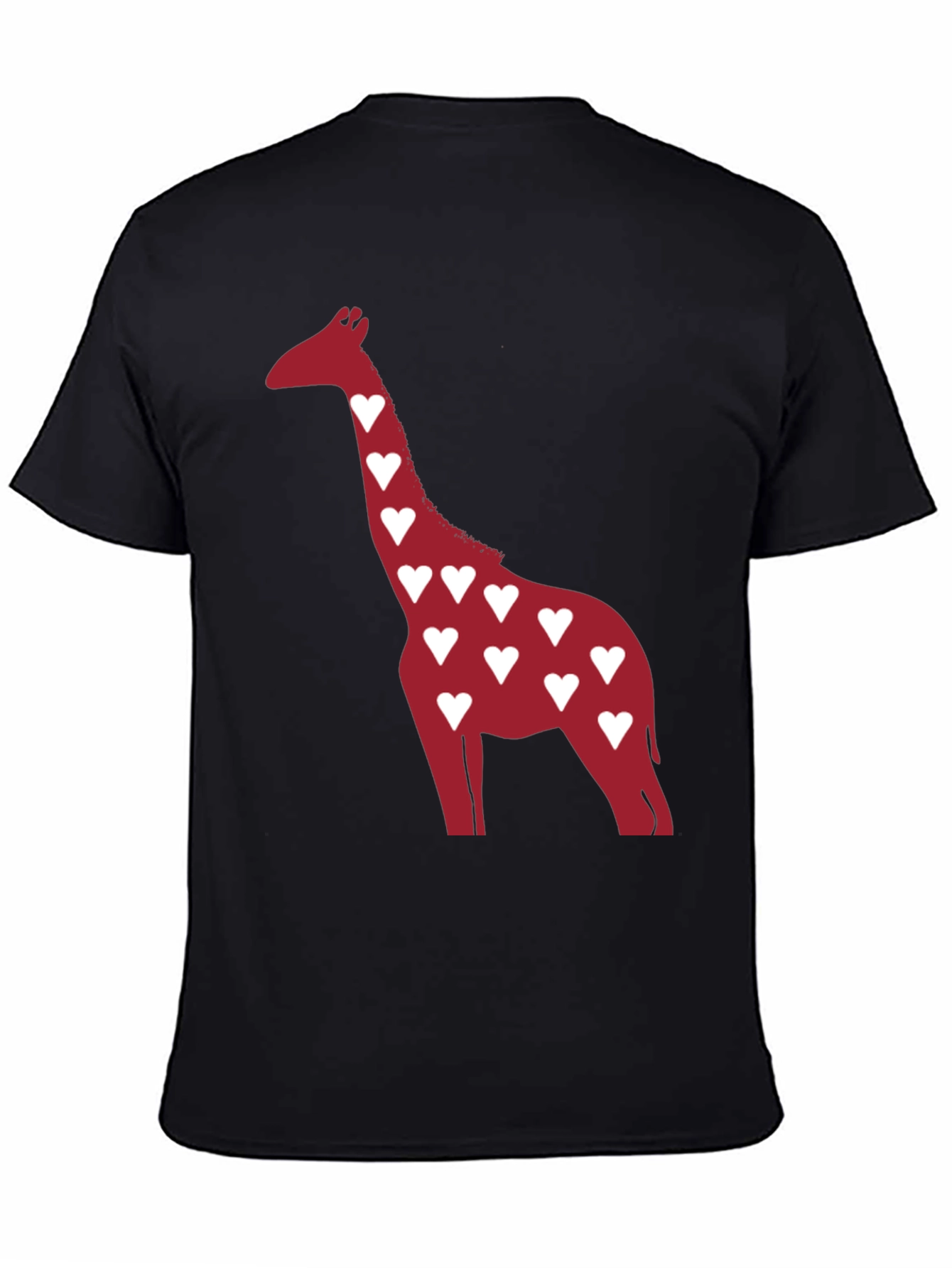 Heart Giraffe Graphic Tee - Stylish Casual Wear